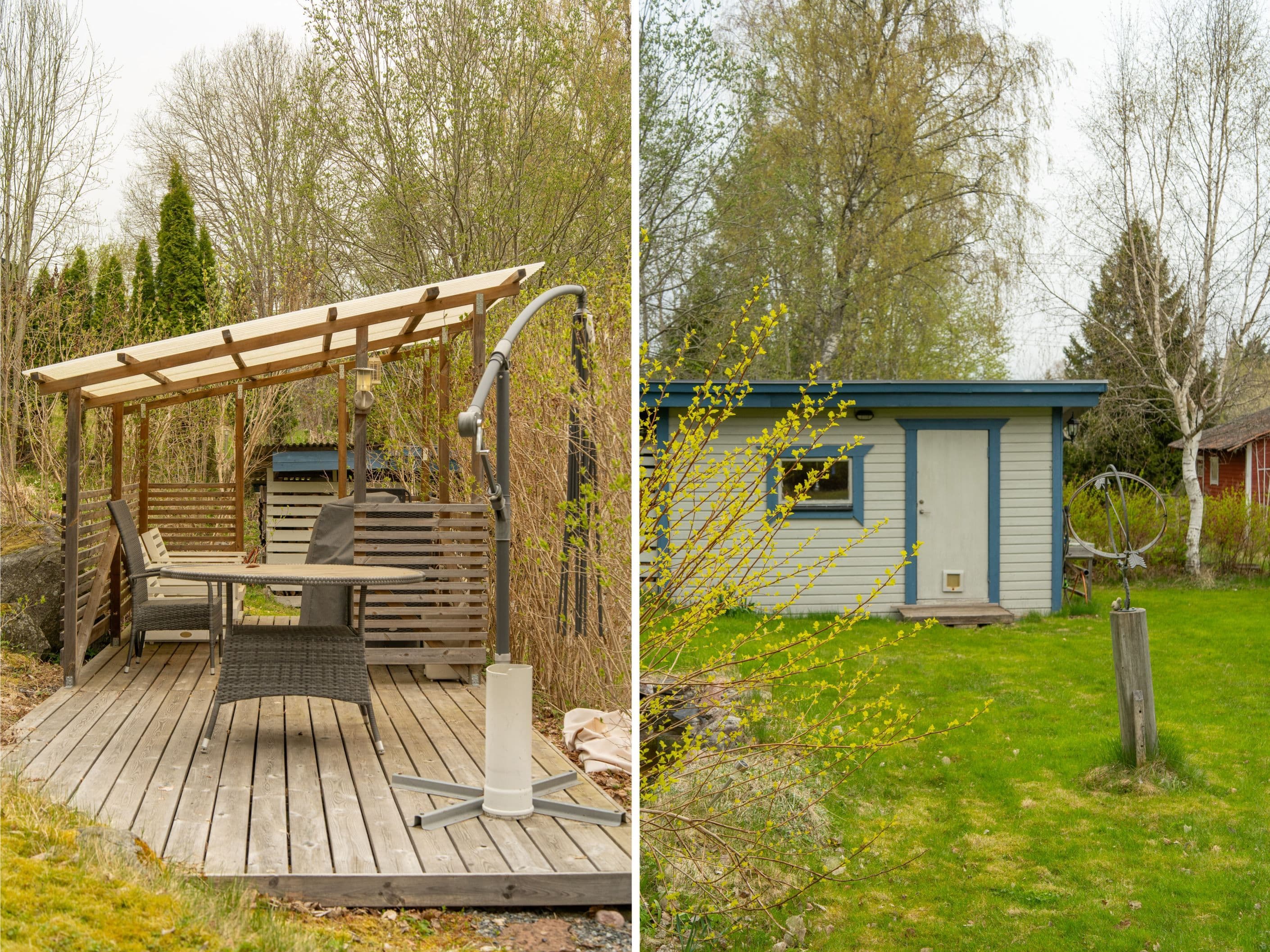 Pergola under tak