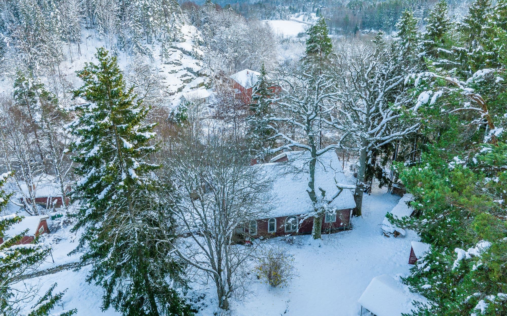Huset sett från ovan