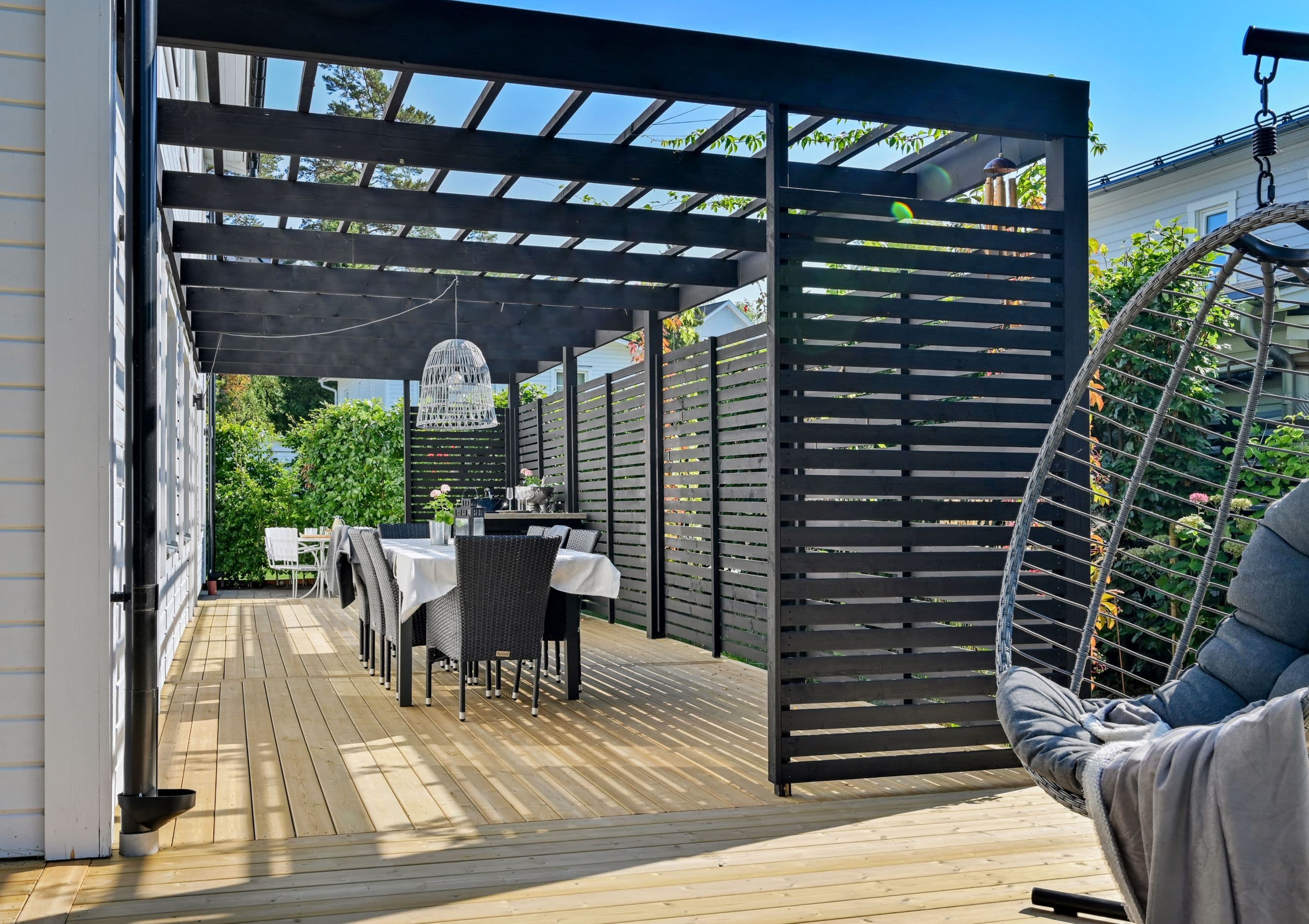 Pergola med utekök