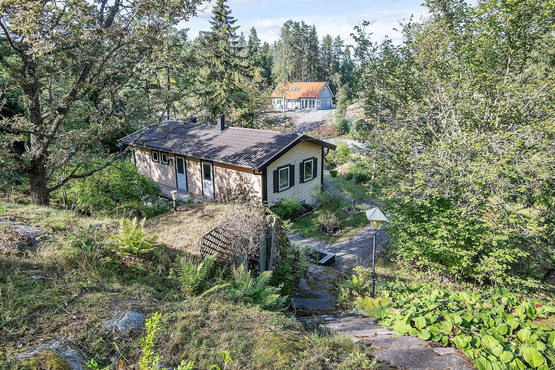 Huset sett från höjden