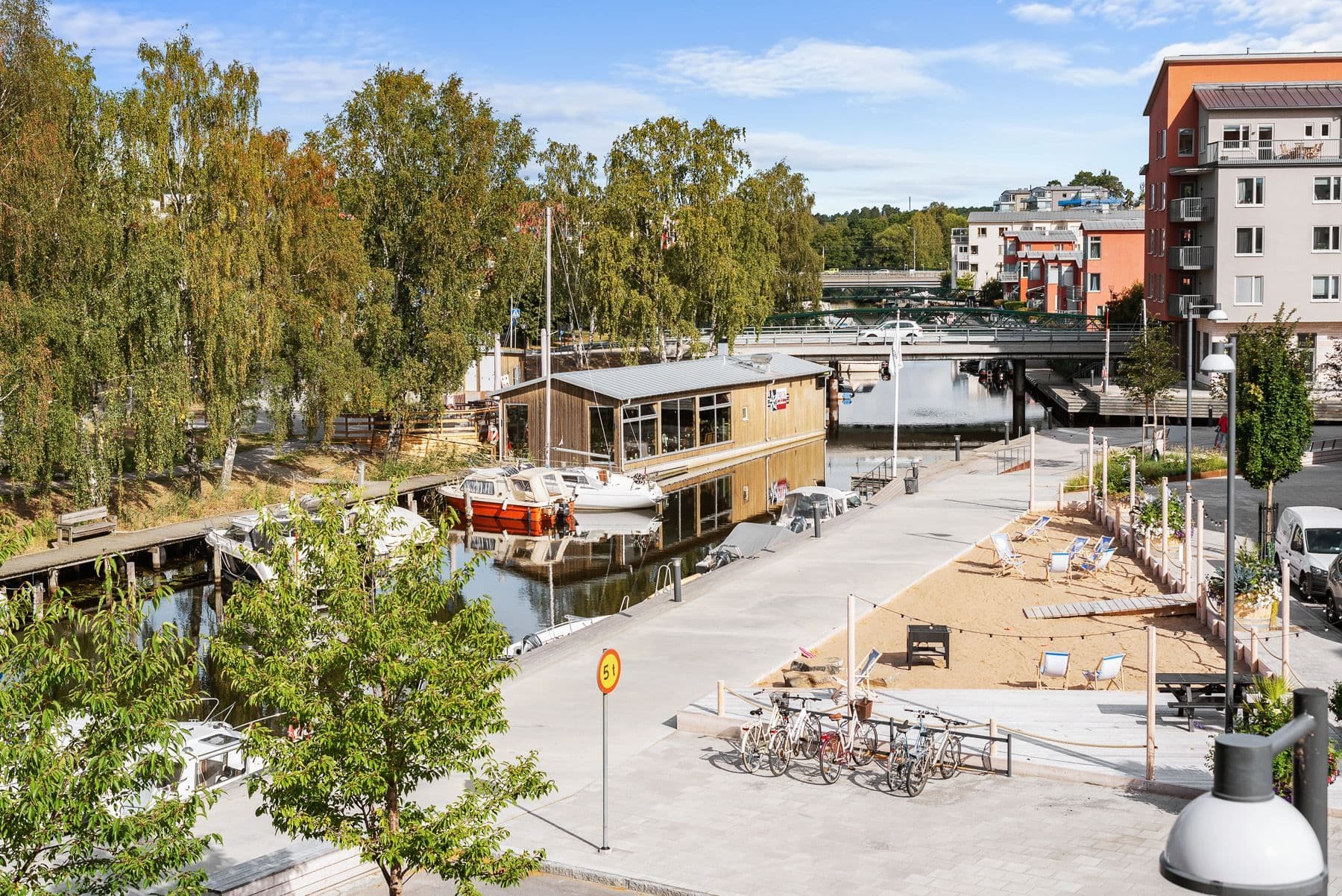 Utsikt mot Åkers Kanal