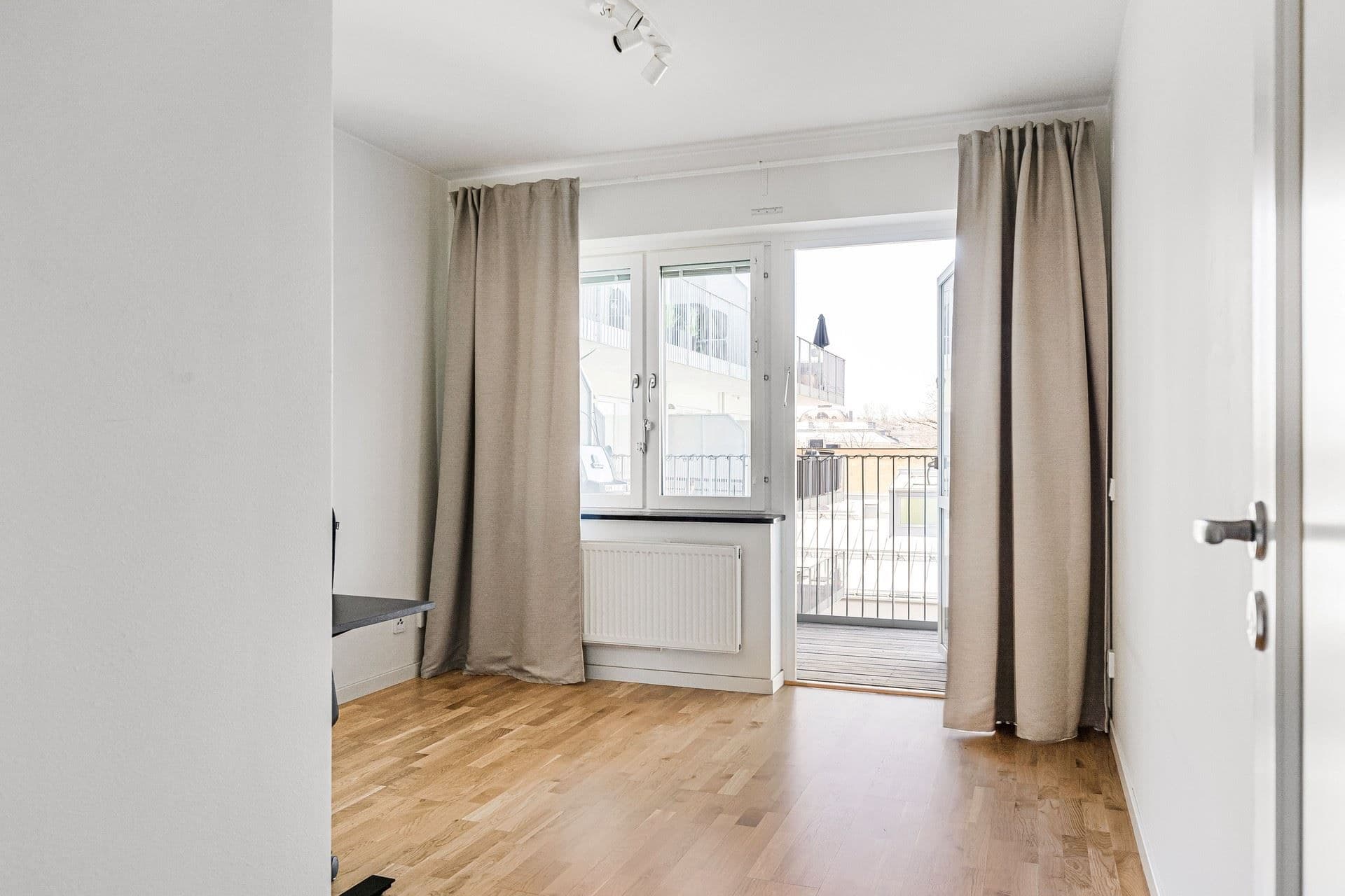 Utgång till balkongen