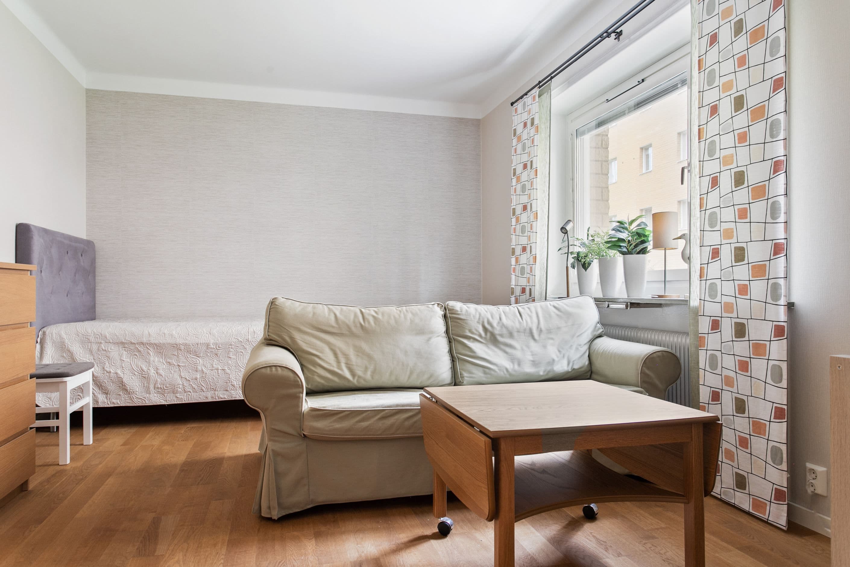 Plats för soffa och säng