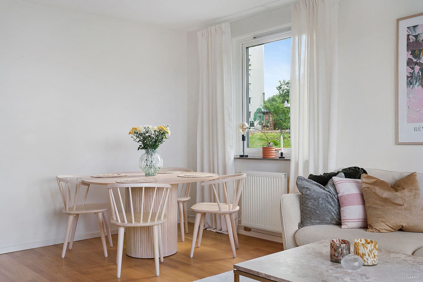 Plats för matbord finns även det