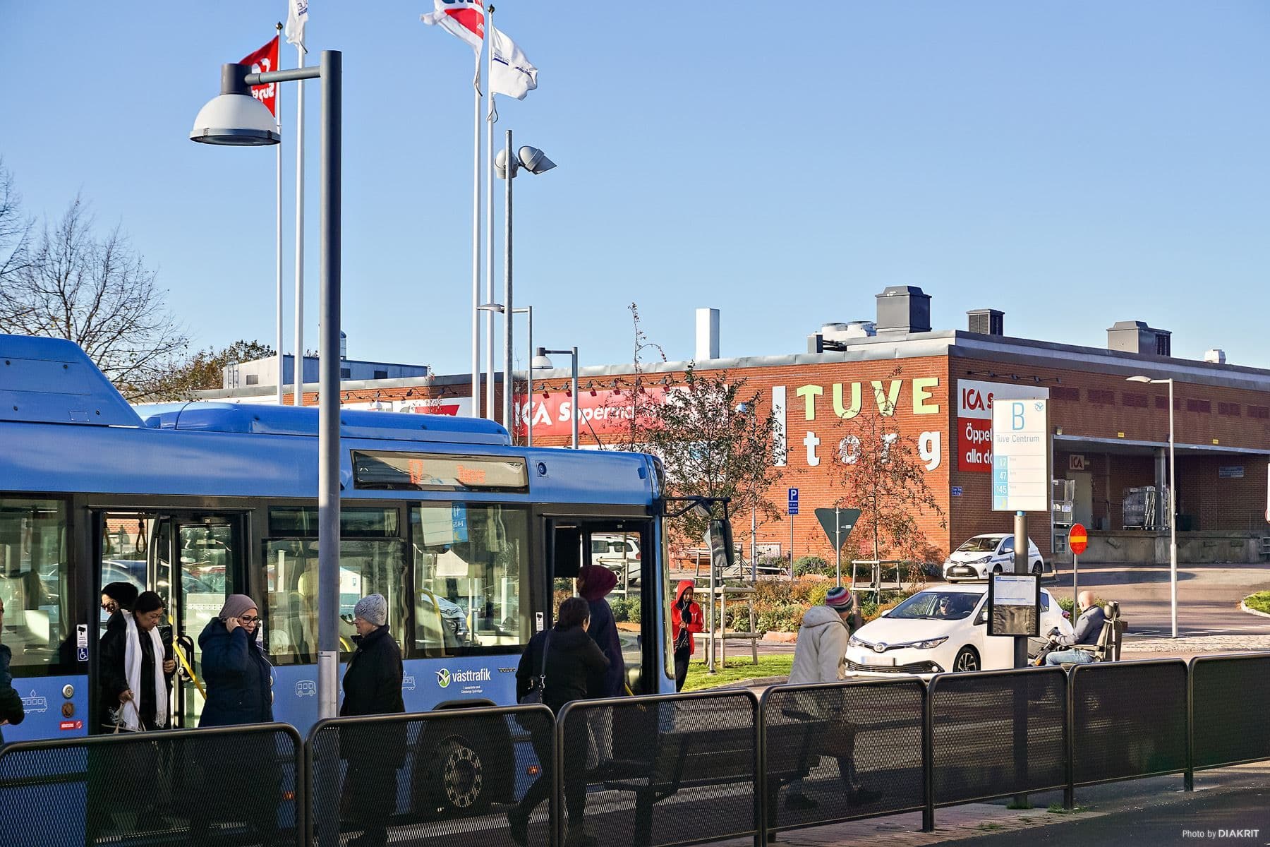 17 bussen direkt utanför dörren