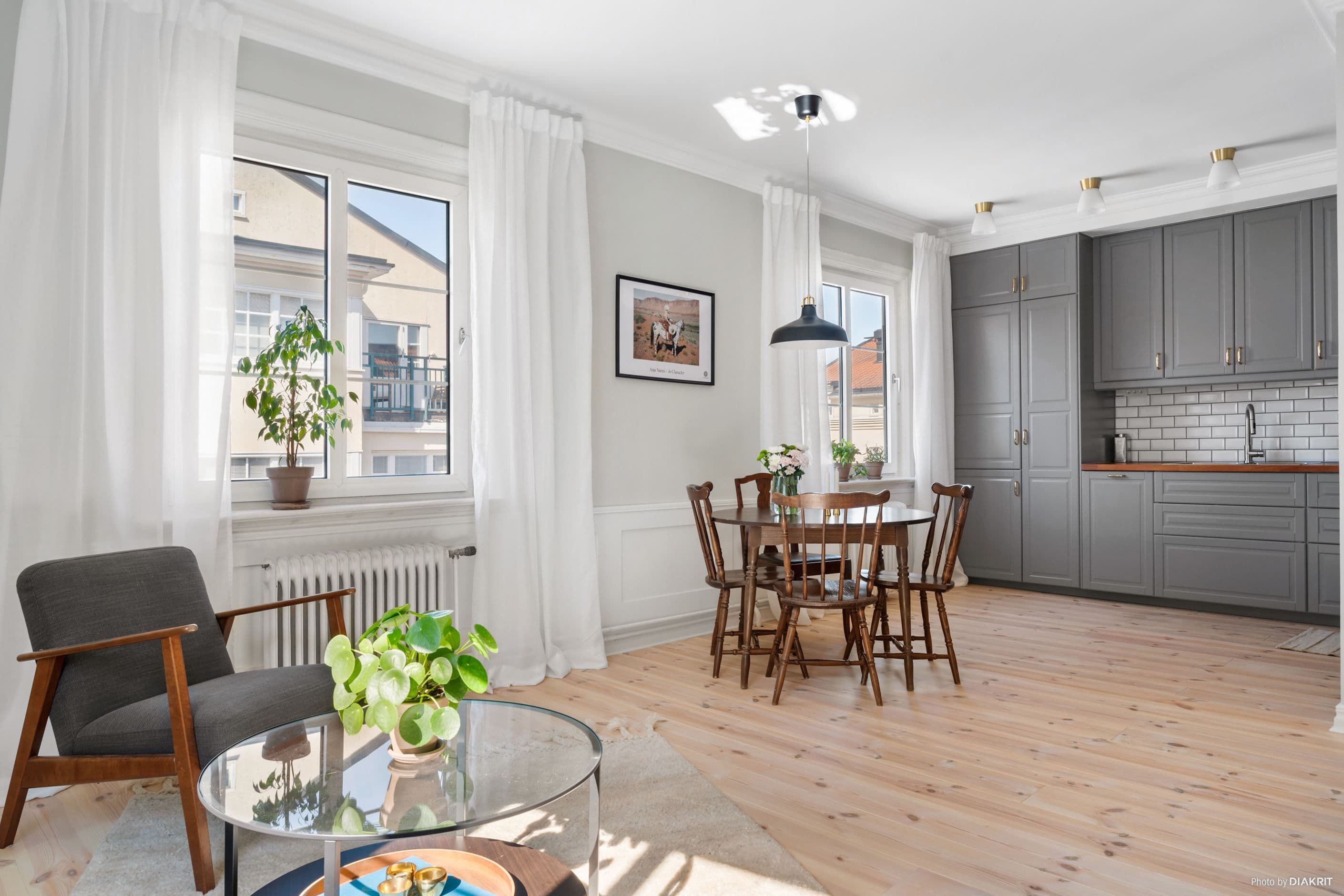 Plats för soffa och matbord