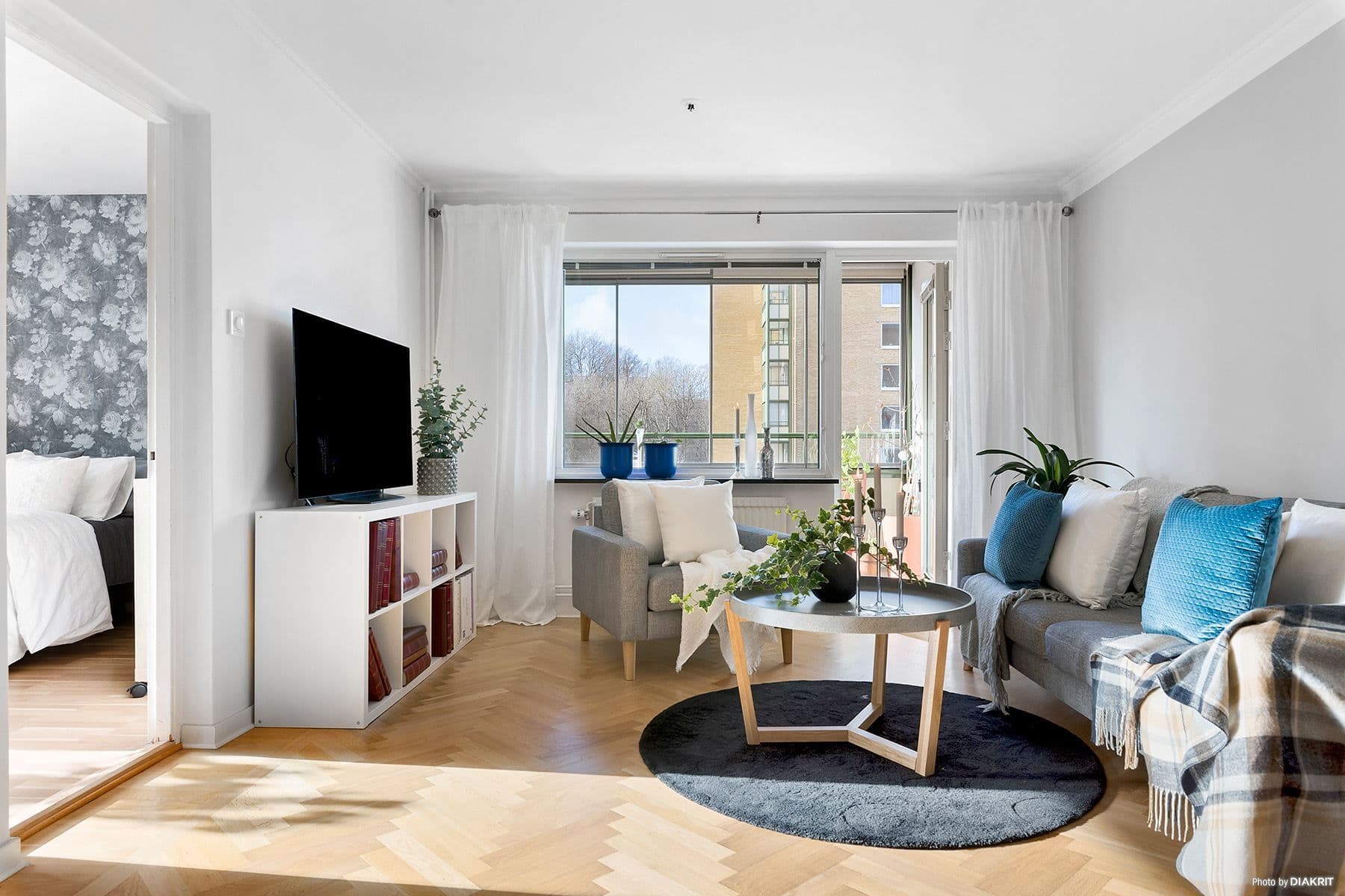 Stort och ljust vardagsrum