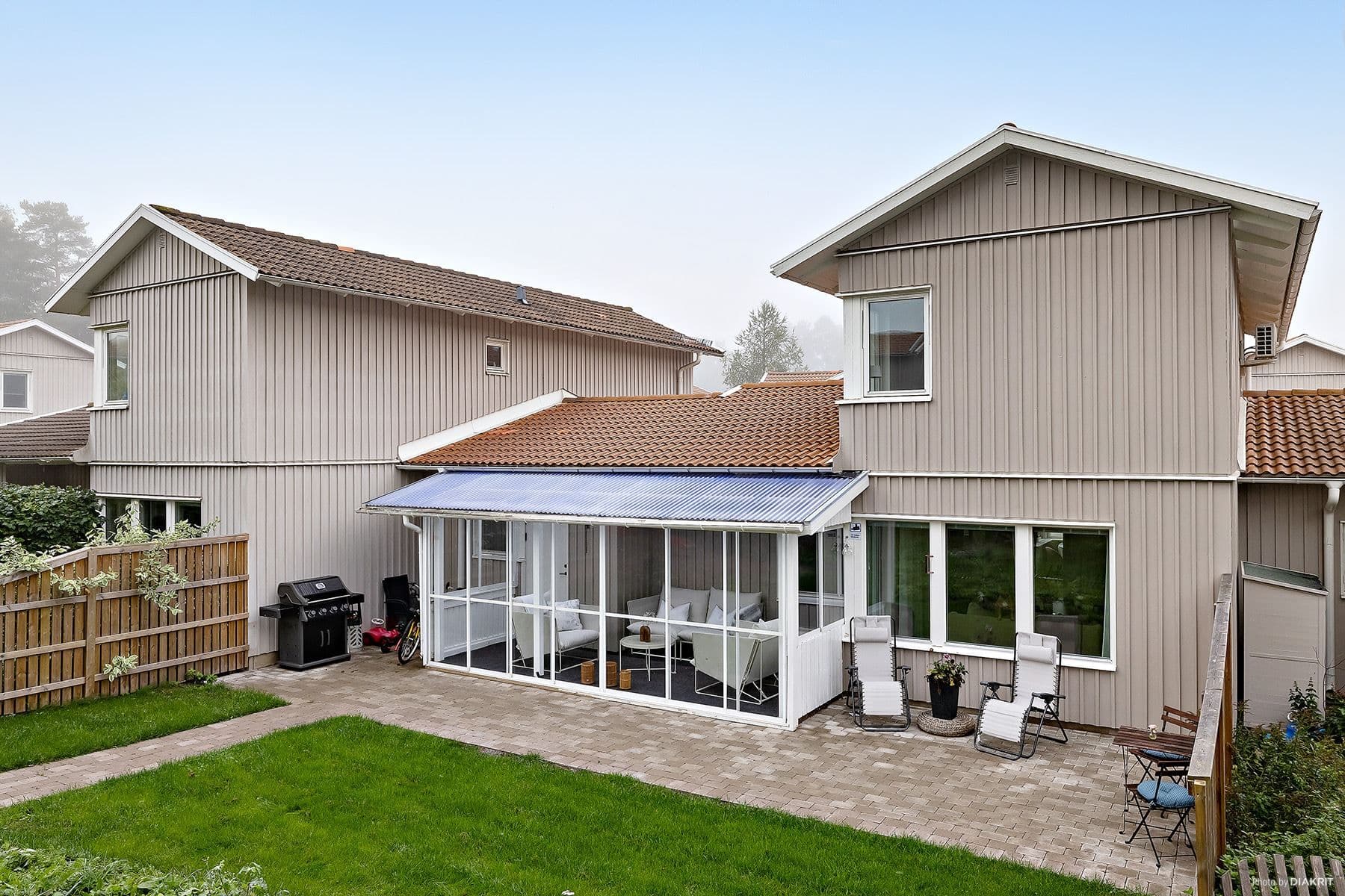 Baksidan av huset