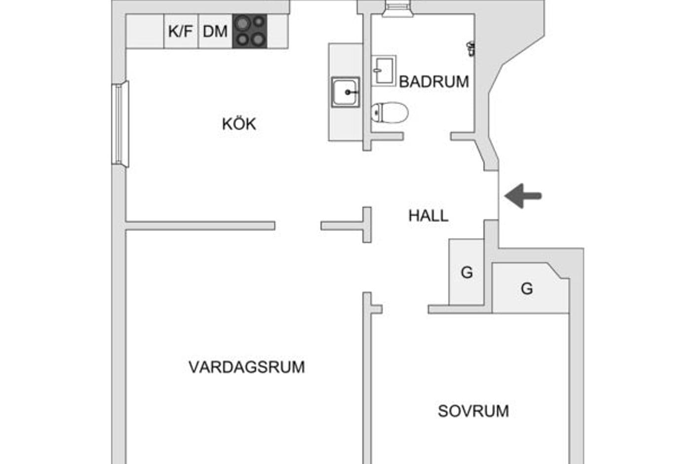 Rådjursstigen 2 - Högst upp i huset!