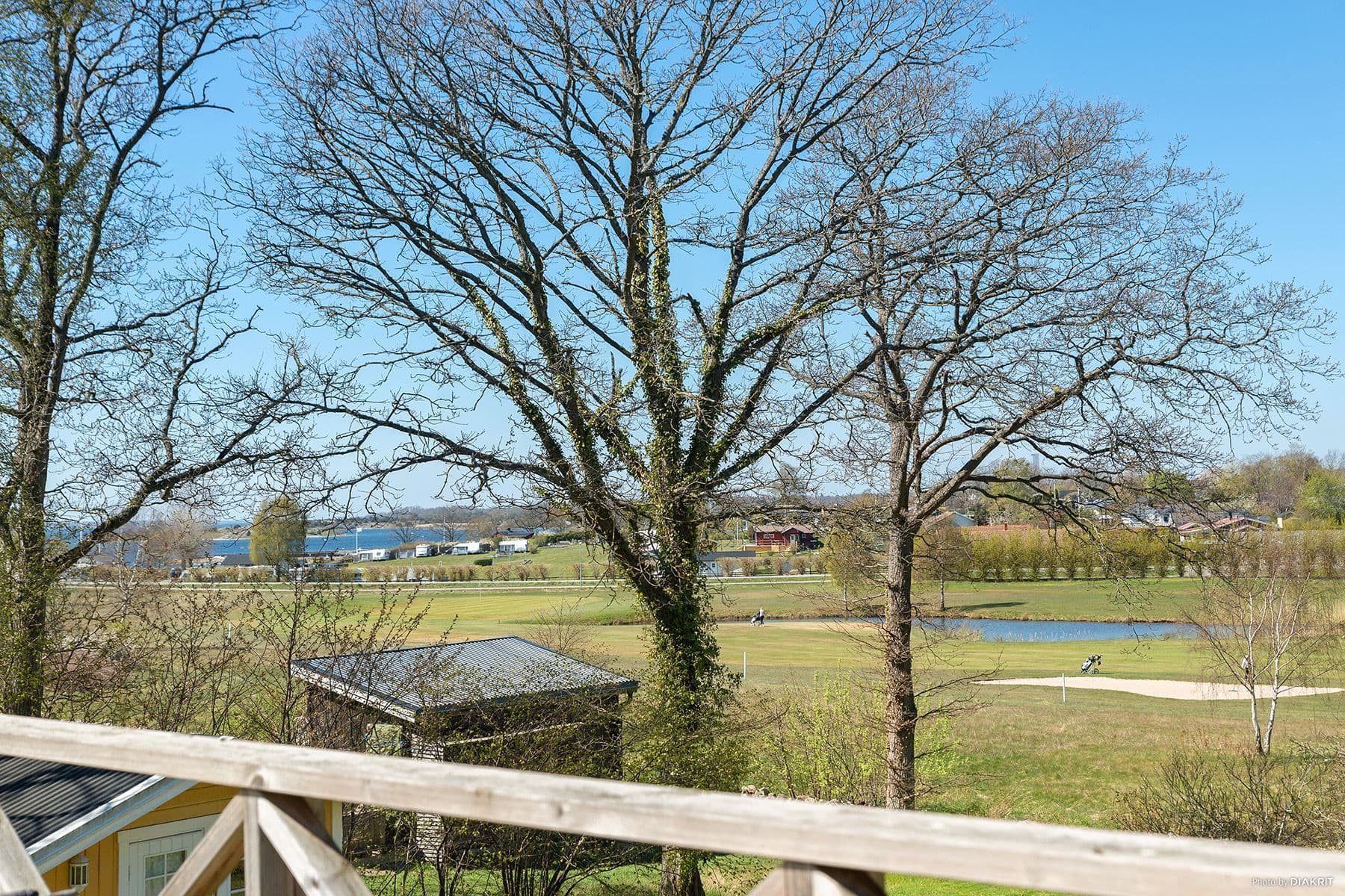 Utsikt över golfbanan