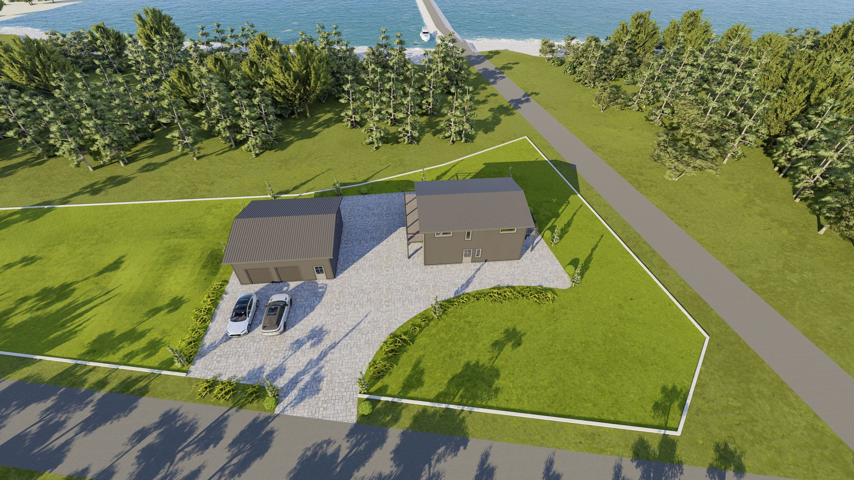 3D Illustration på godkänt bygglov
