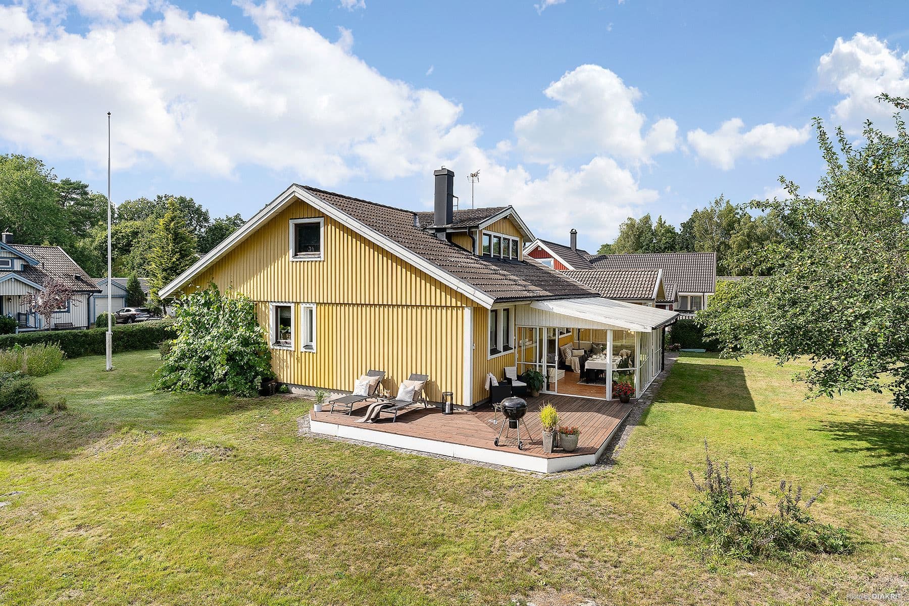 Baksida i söderläge