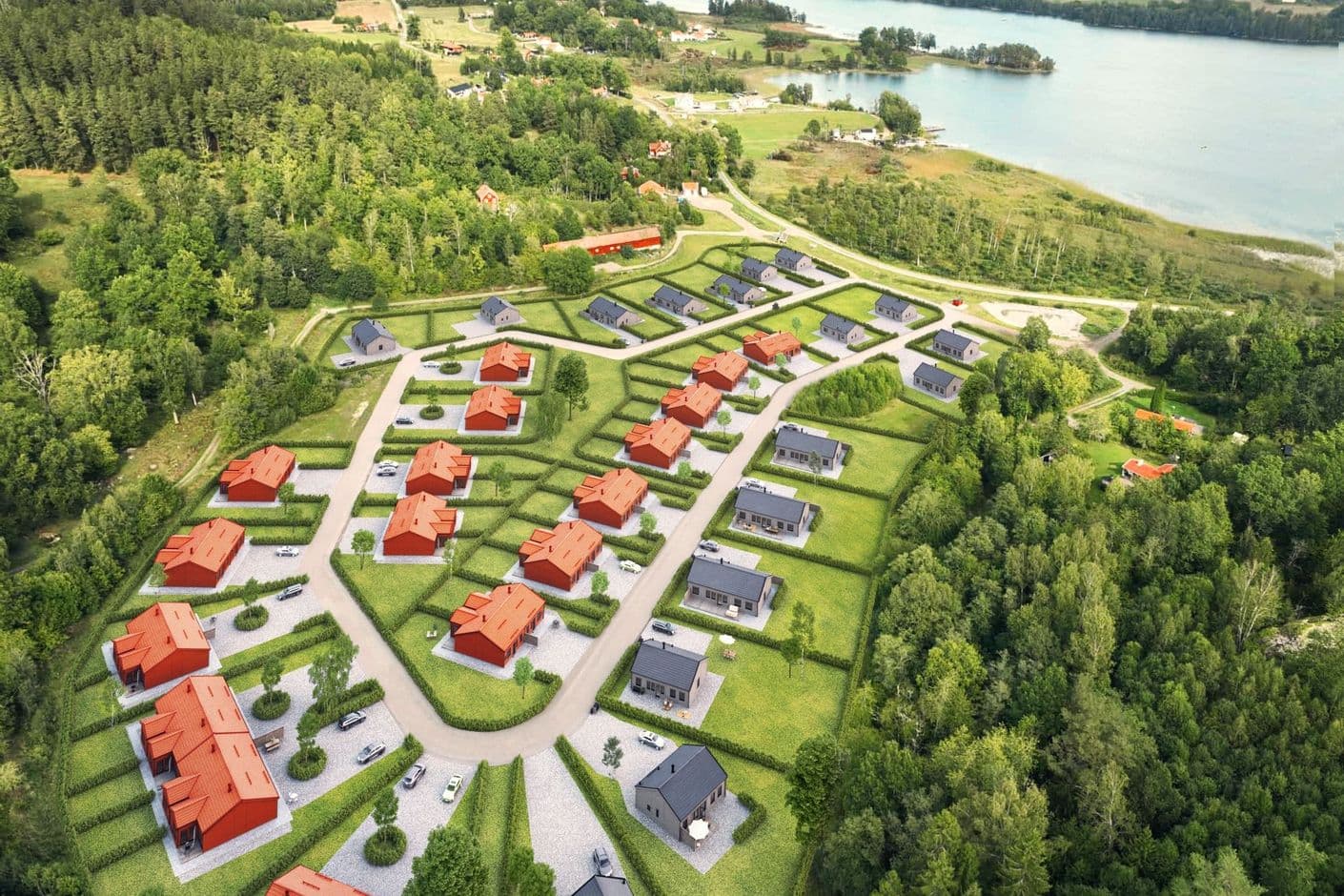 Nybyggt hus i Krågedal/Rimforsa