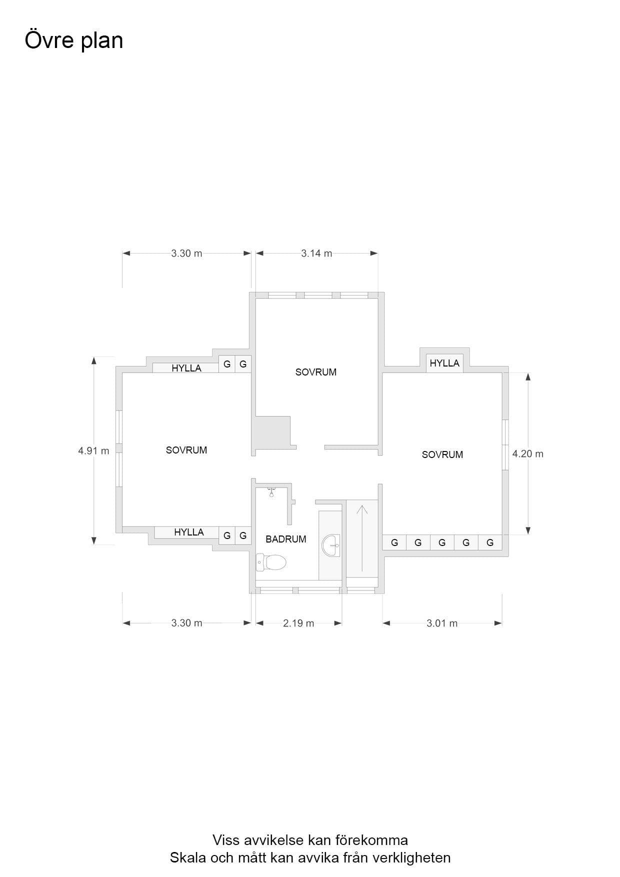 Alternativ planlösning plan 2