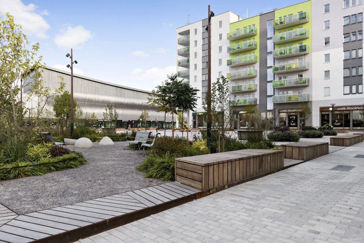 Stora torget i Barkarbystaden
