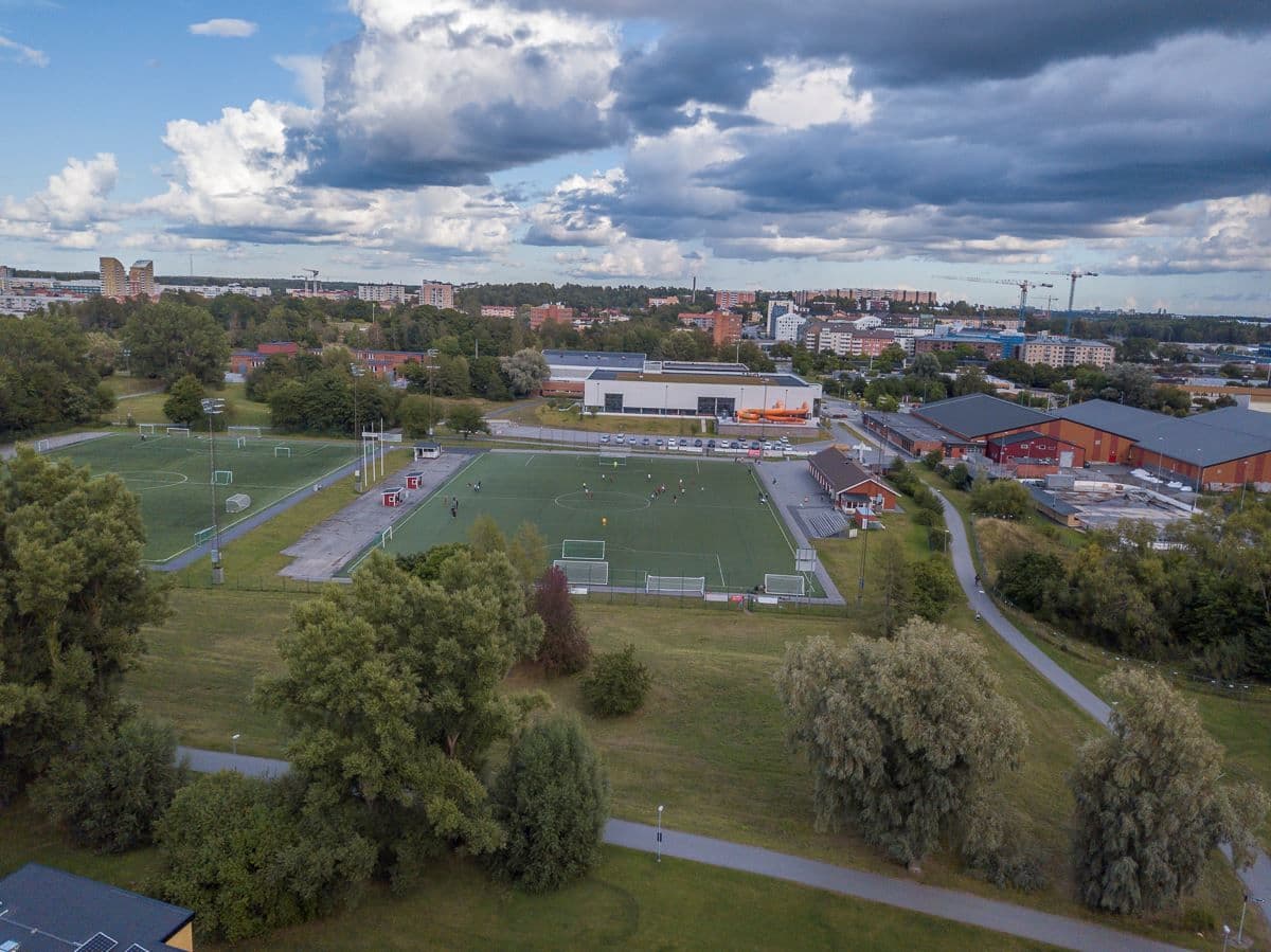 Fotbollsplaner i närområdet