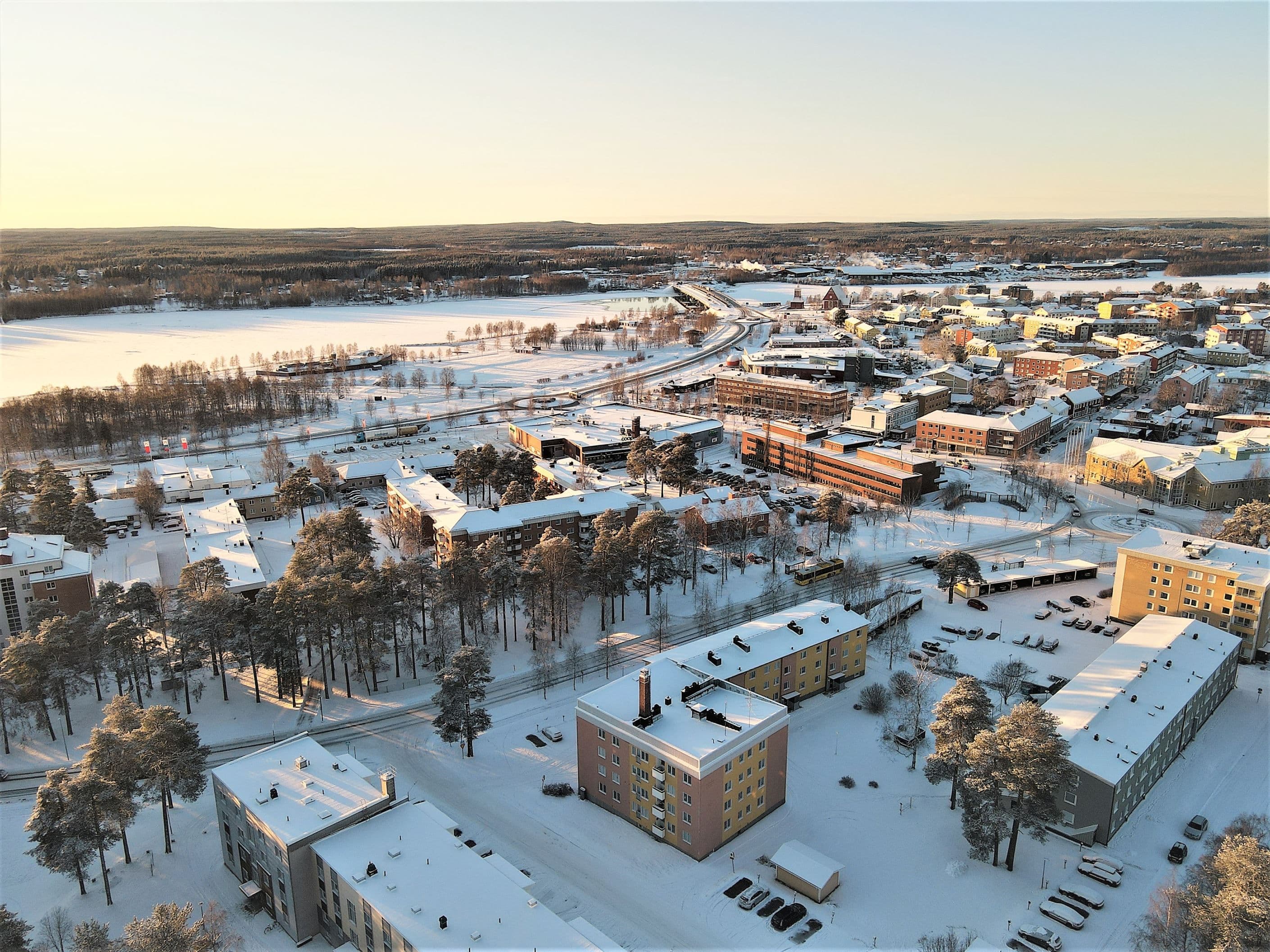 Nära centrum.