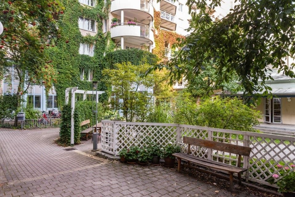 Föreningens lummiga innergård