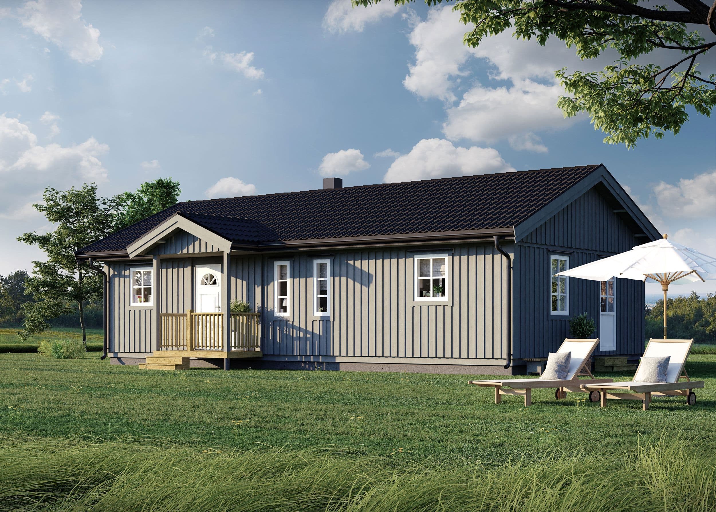 Skidstahus Solumshamn. Nyckelfärdigt hus fr. 1 995 000 kr