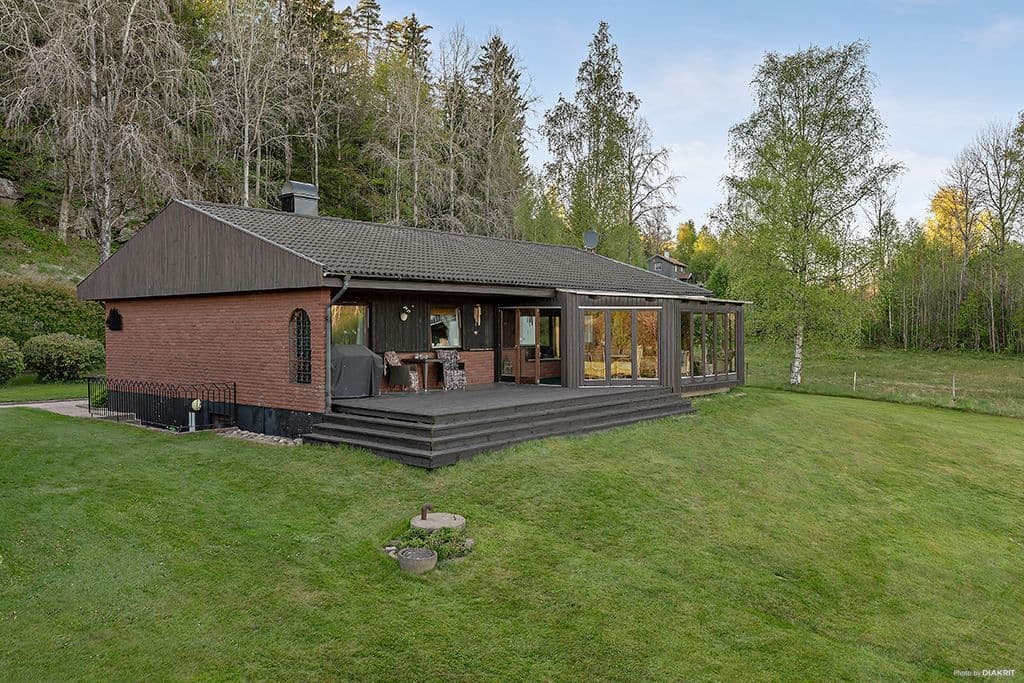 Vy från trädgård