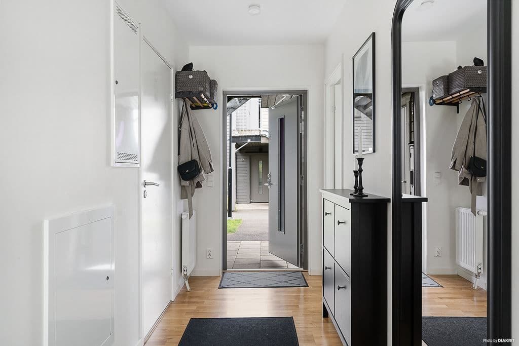 Hall med förvaringsmöjligheter