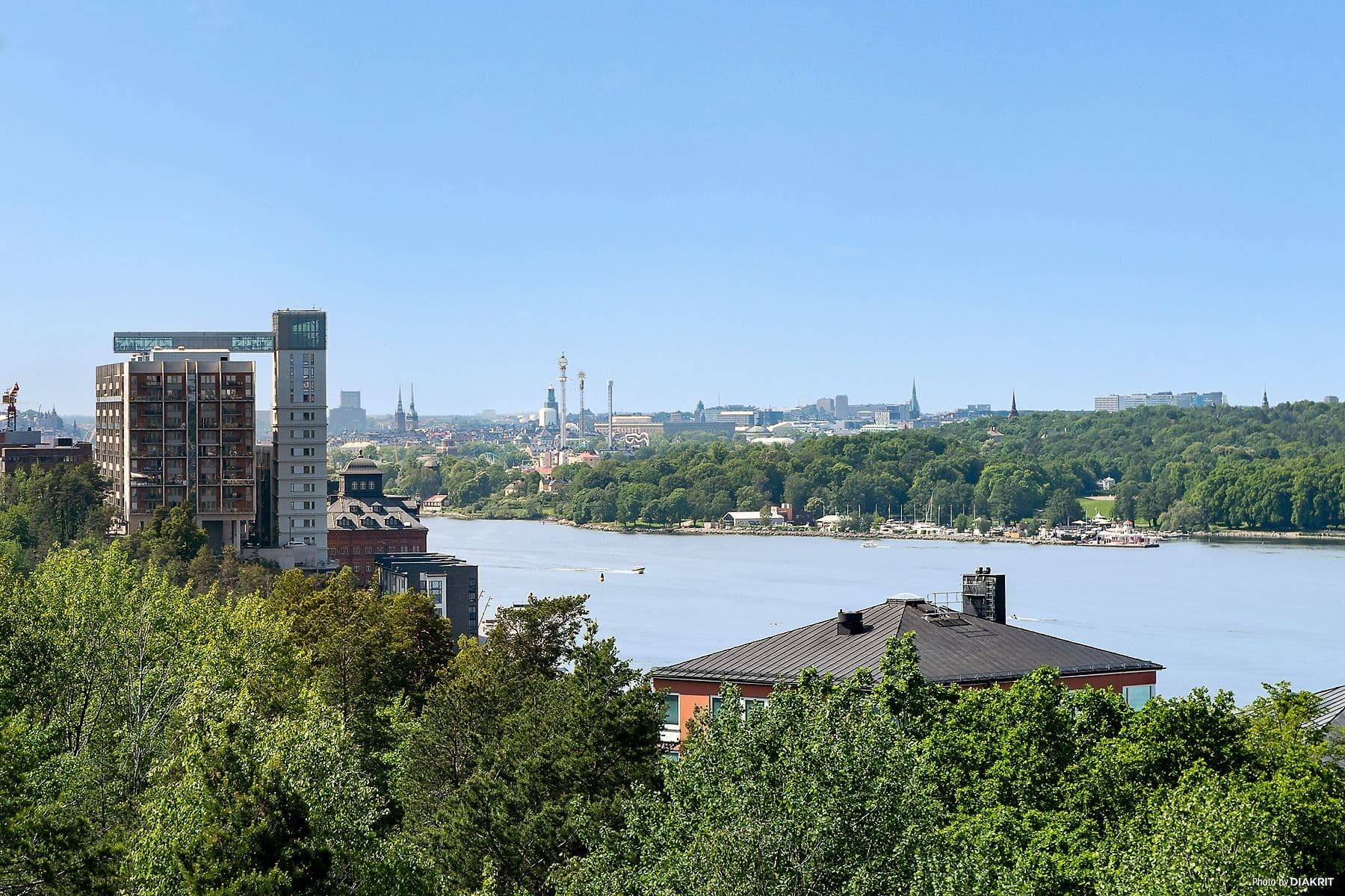 Utsikt från Nacka strand över Stockholms inlopp