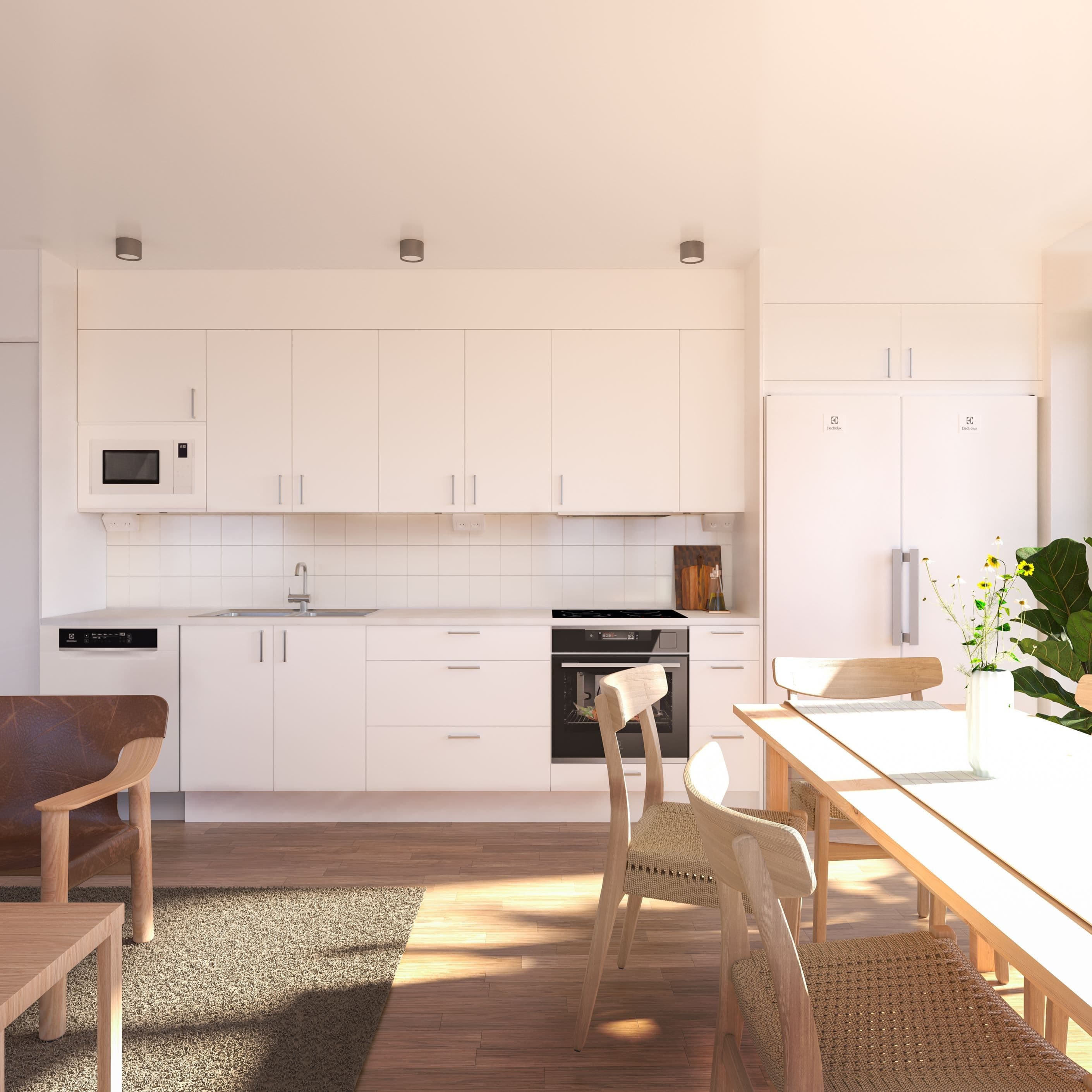 Renderingsbild kök