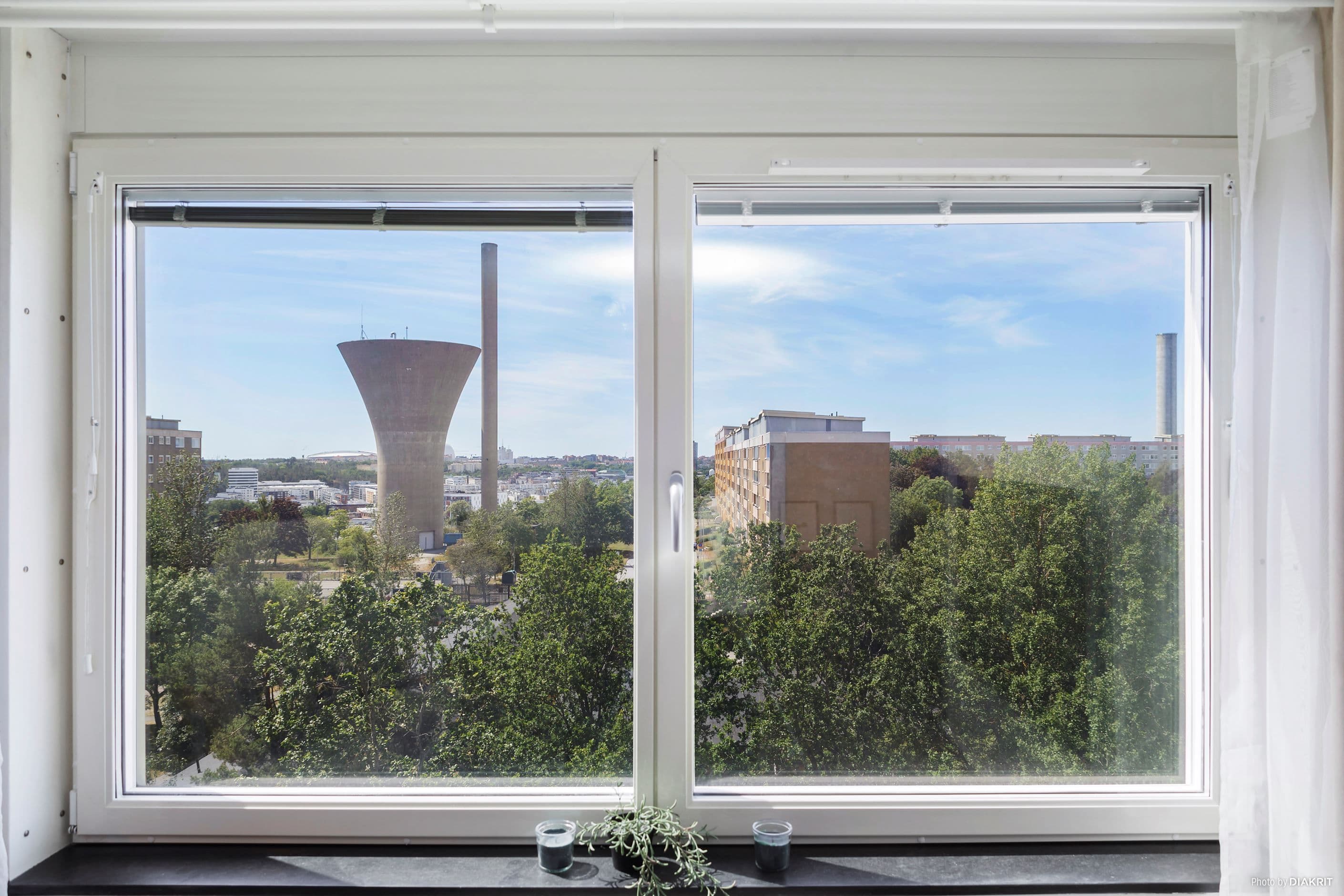 Utsikt från vardagsrums fönstret