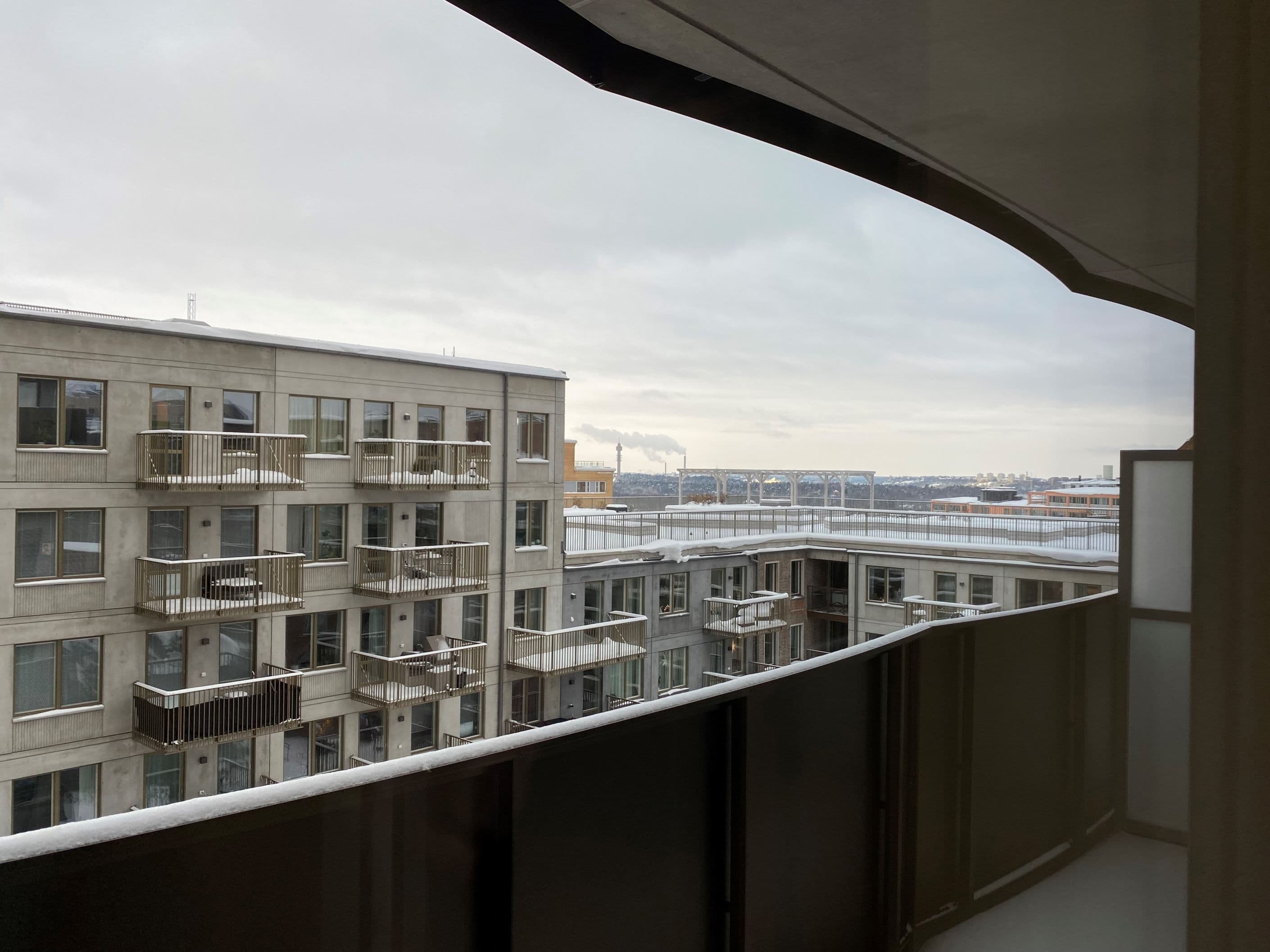 Utsikt från balkongen