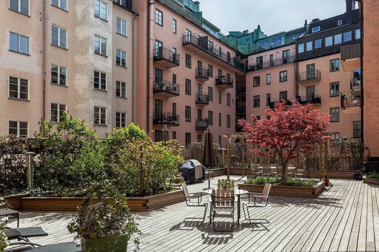 Föreningens mysiga innergård