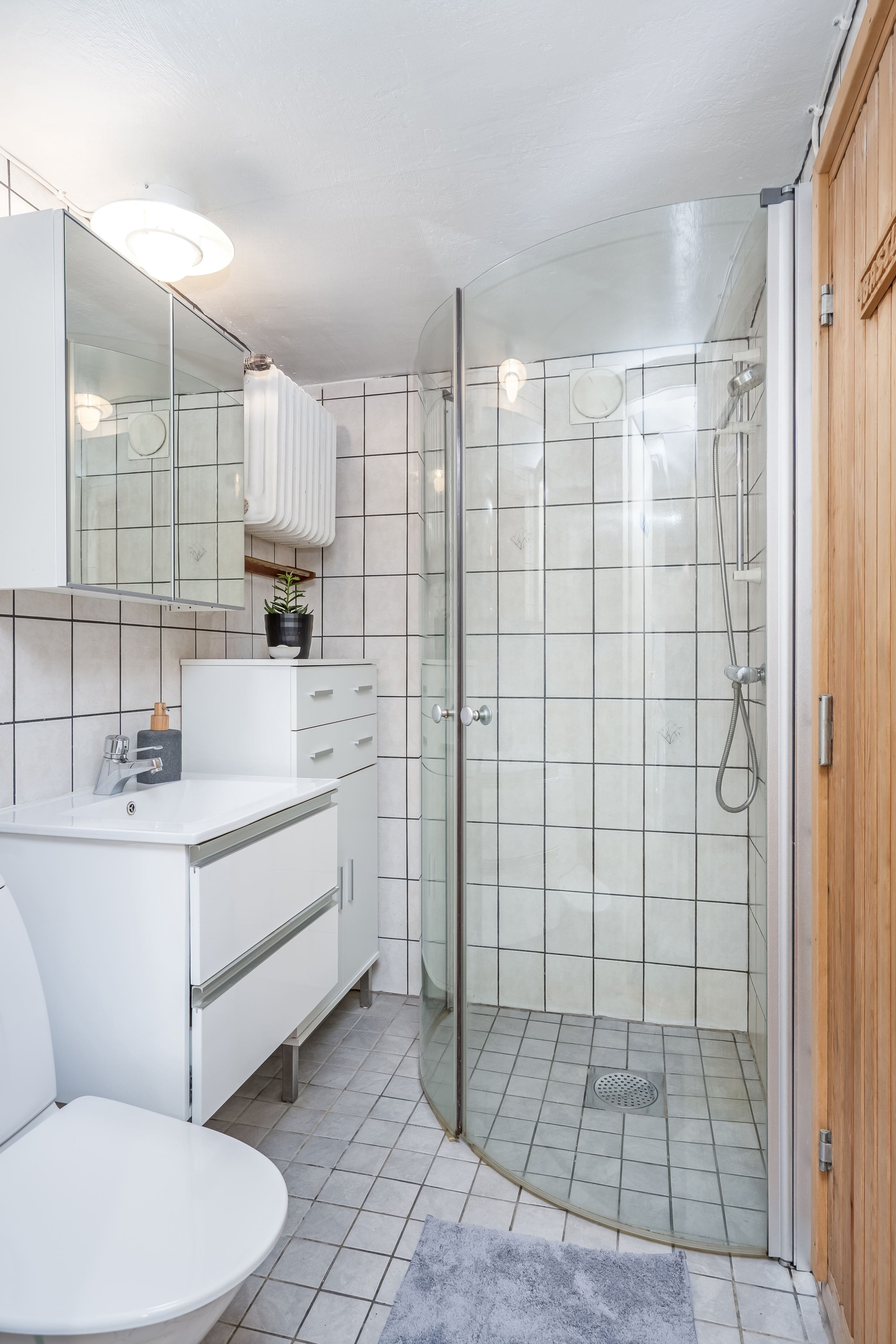Badrum på källarplan