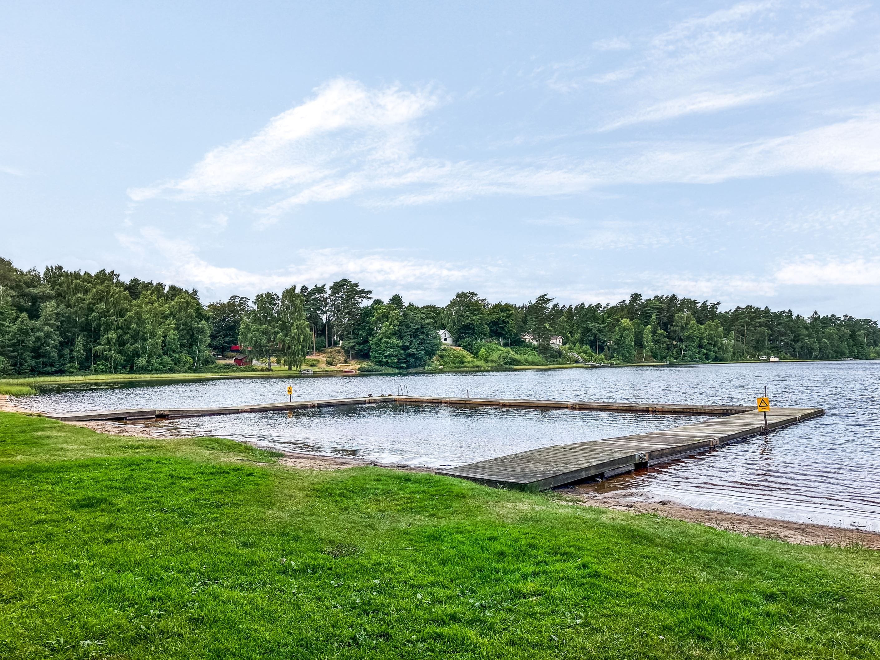 Pickelsjöns badplats bara 300 meter bort