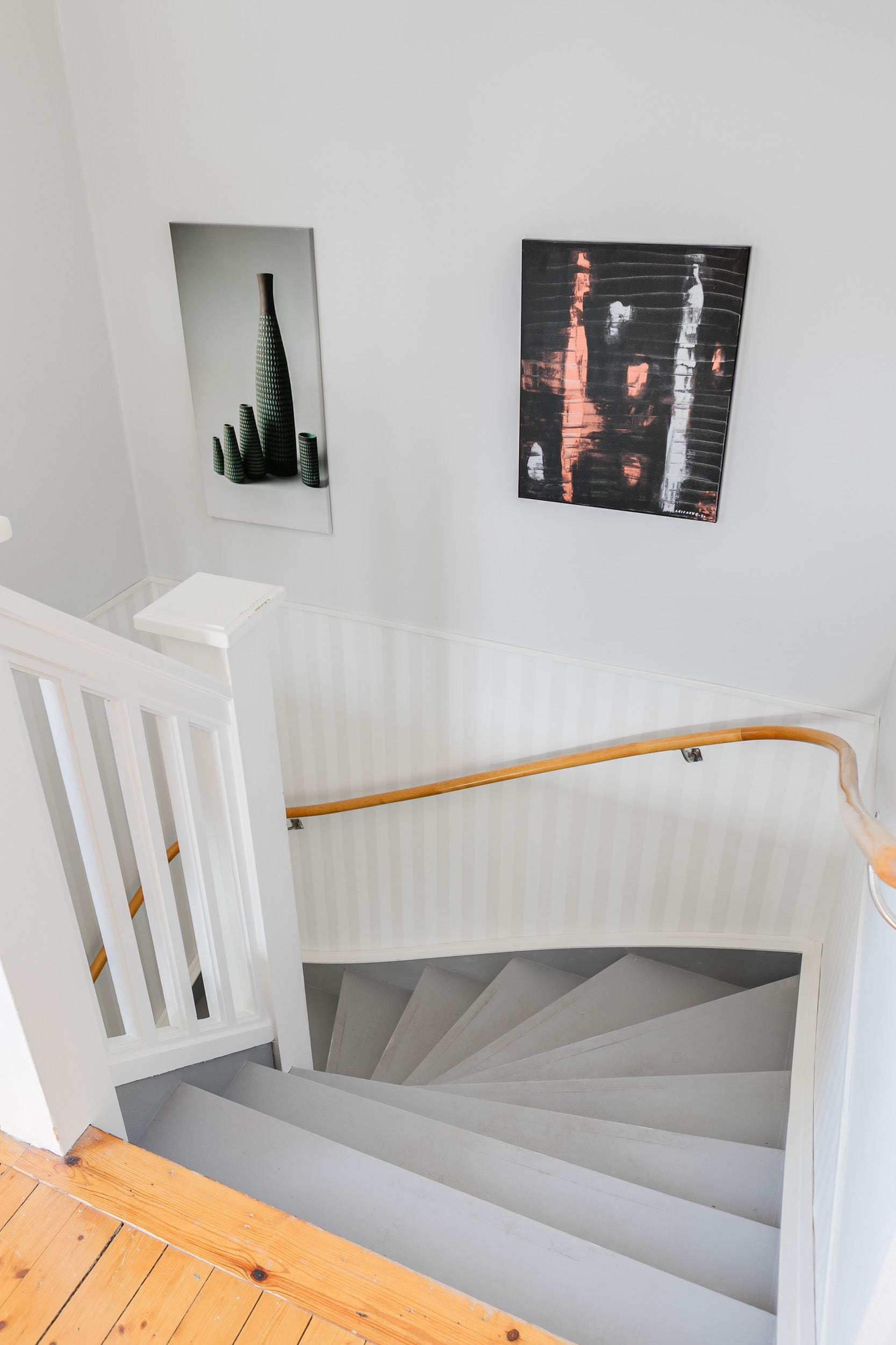Trapp upp till övre plan