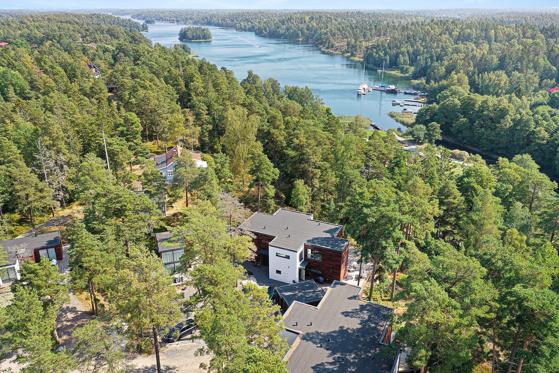 Drönare med utsikt mot Bullandö