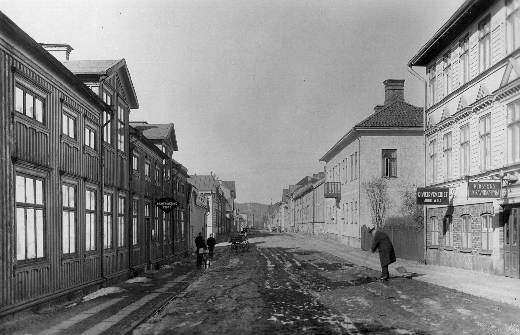 Sandgärdsgatan mot norr från Torggatan 1929