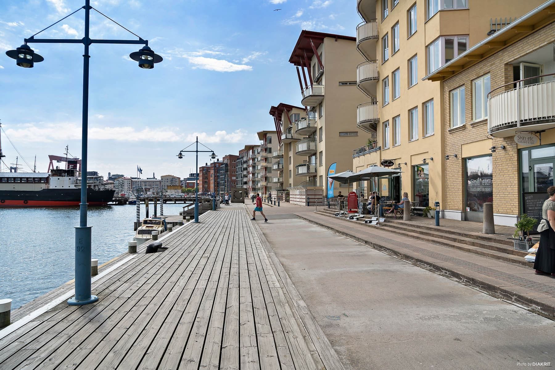Strosa runt längs kajerna