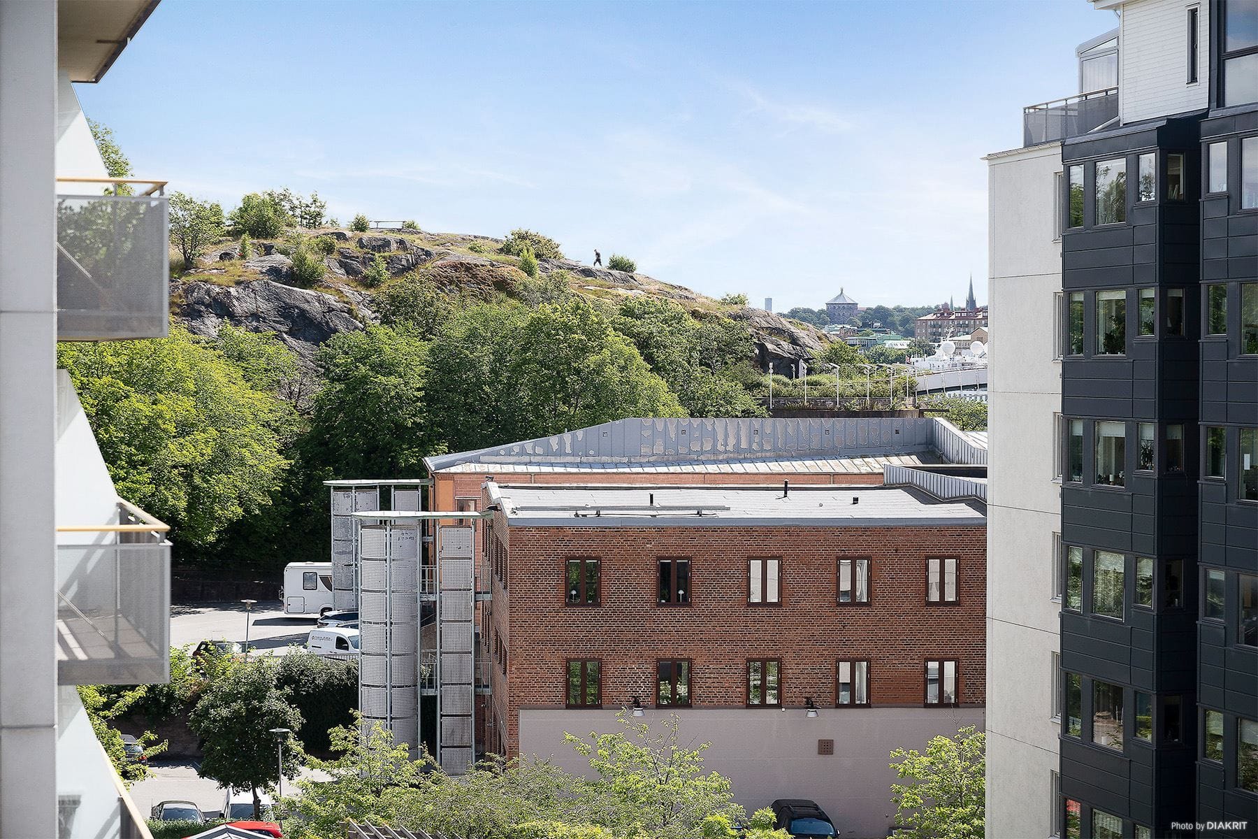 Utsikt från stora balkongen