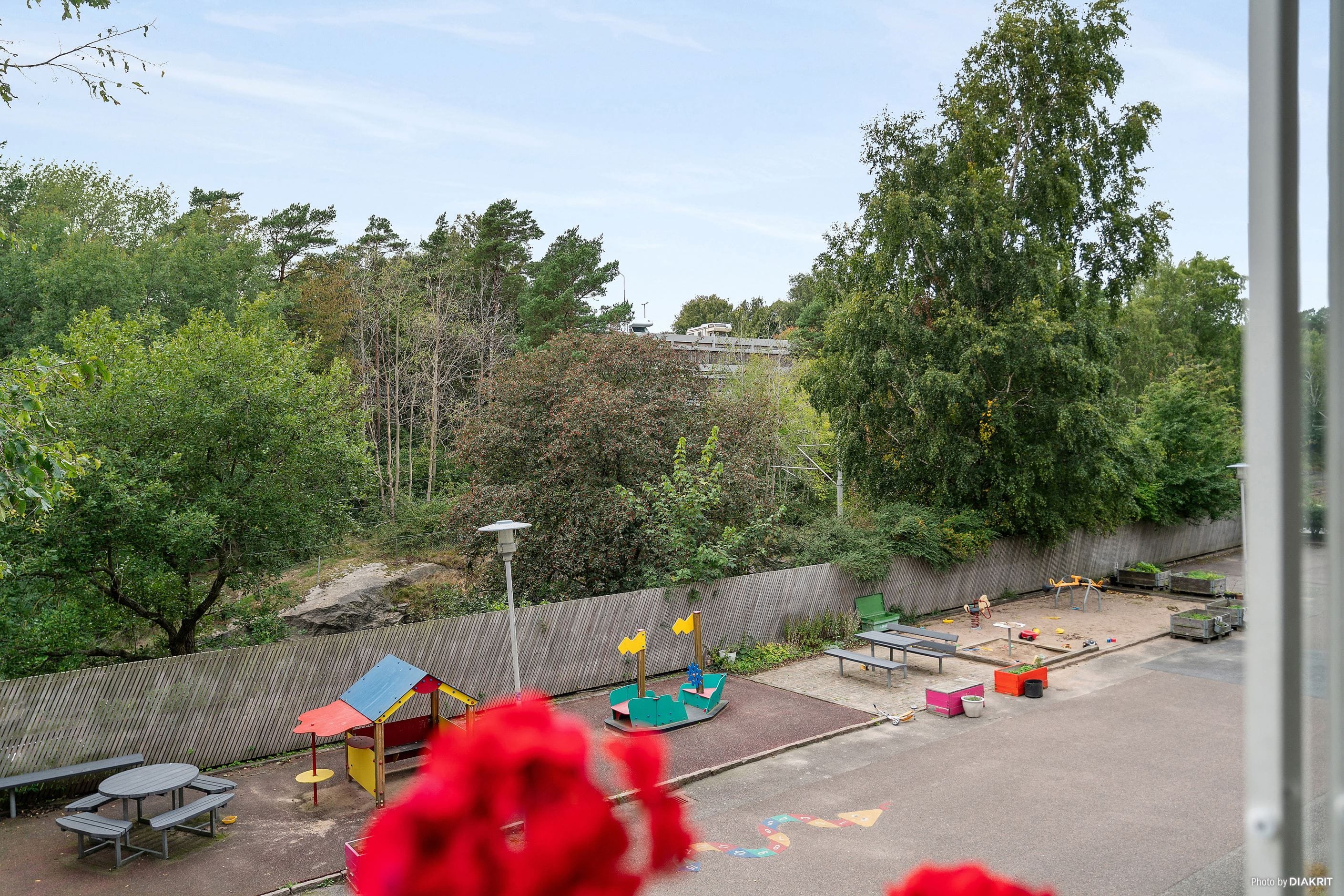 Utsikt från balkong