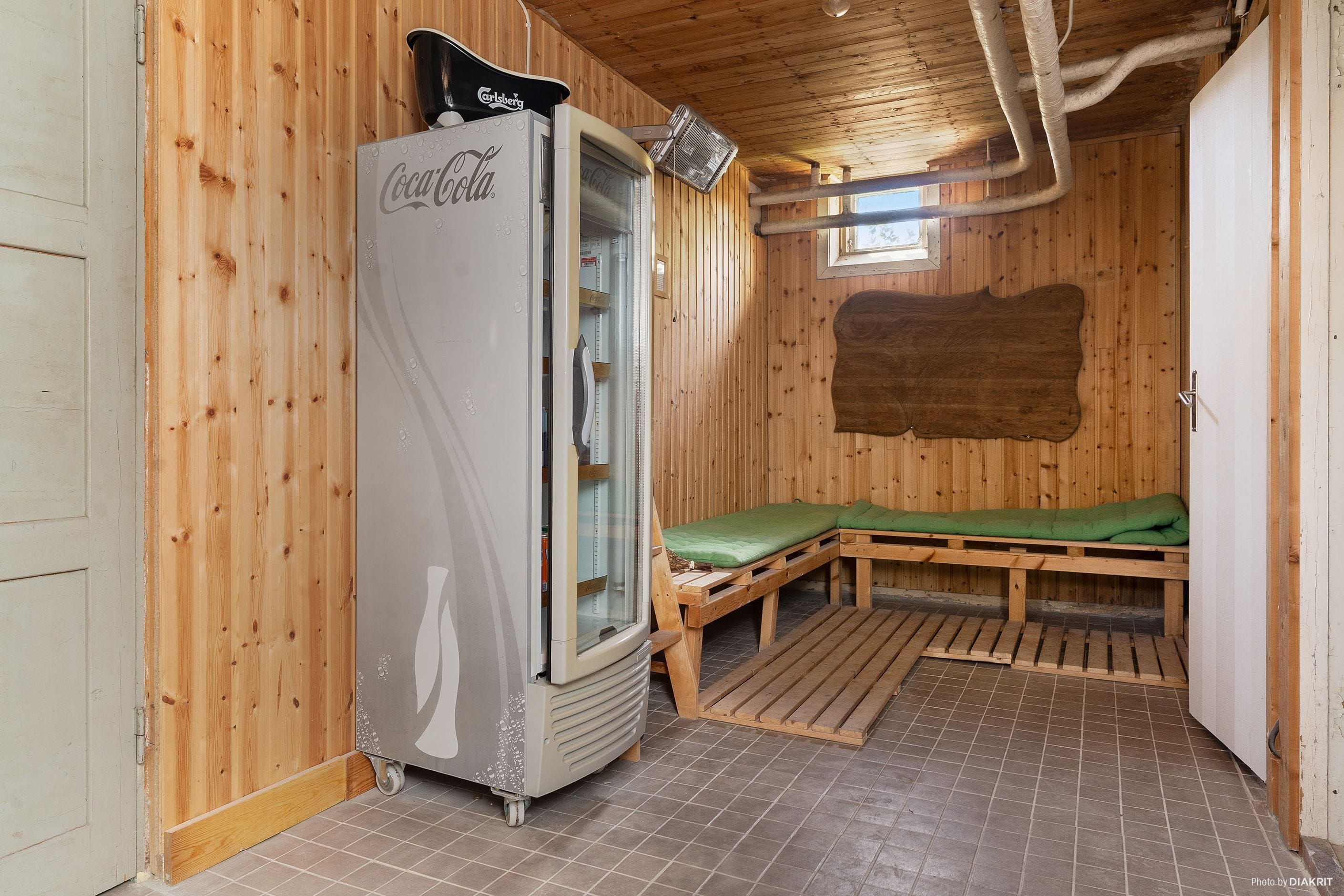Omklädningsrum/relax i källarplan