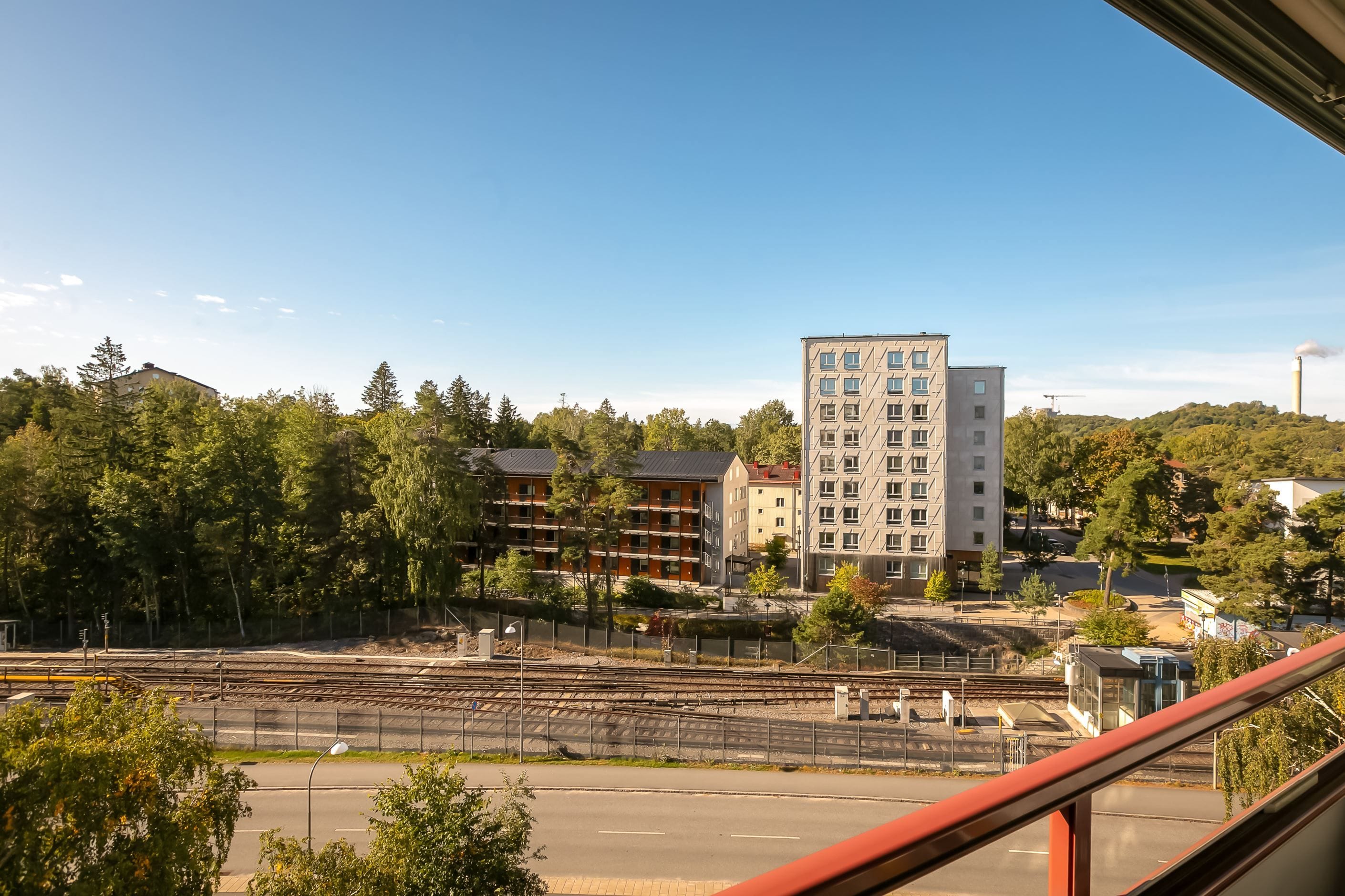 Utsikt från balkong