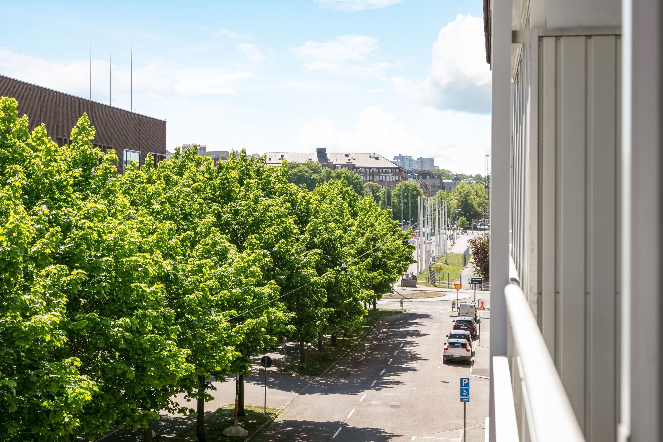 Tittut från balkongen
