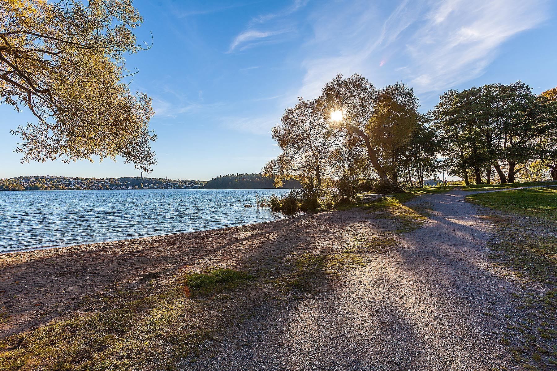 Naturbad vid strandkanten