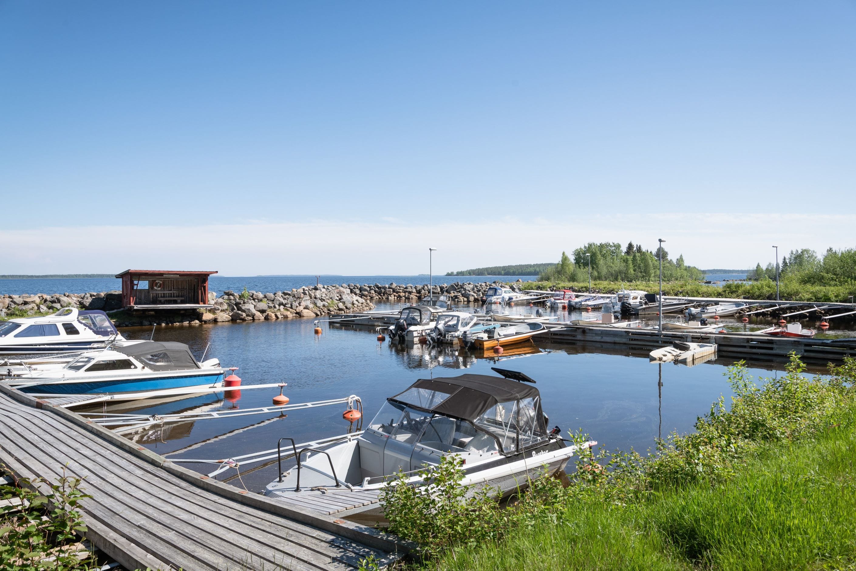 Båtplats i hamnen
