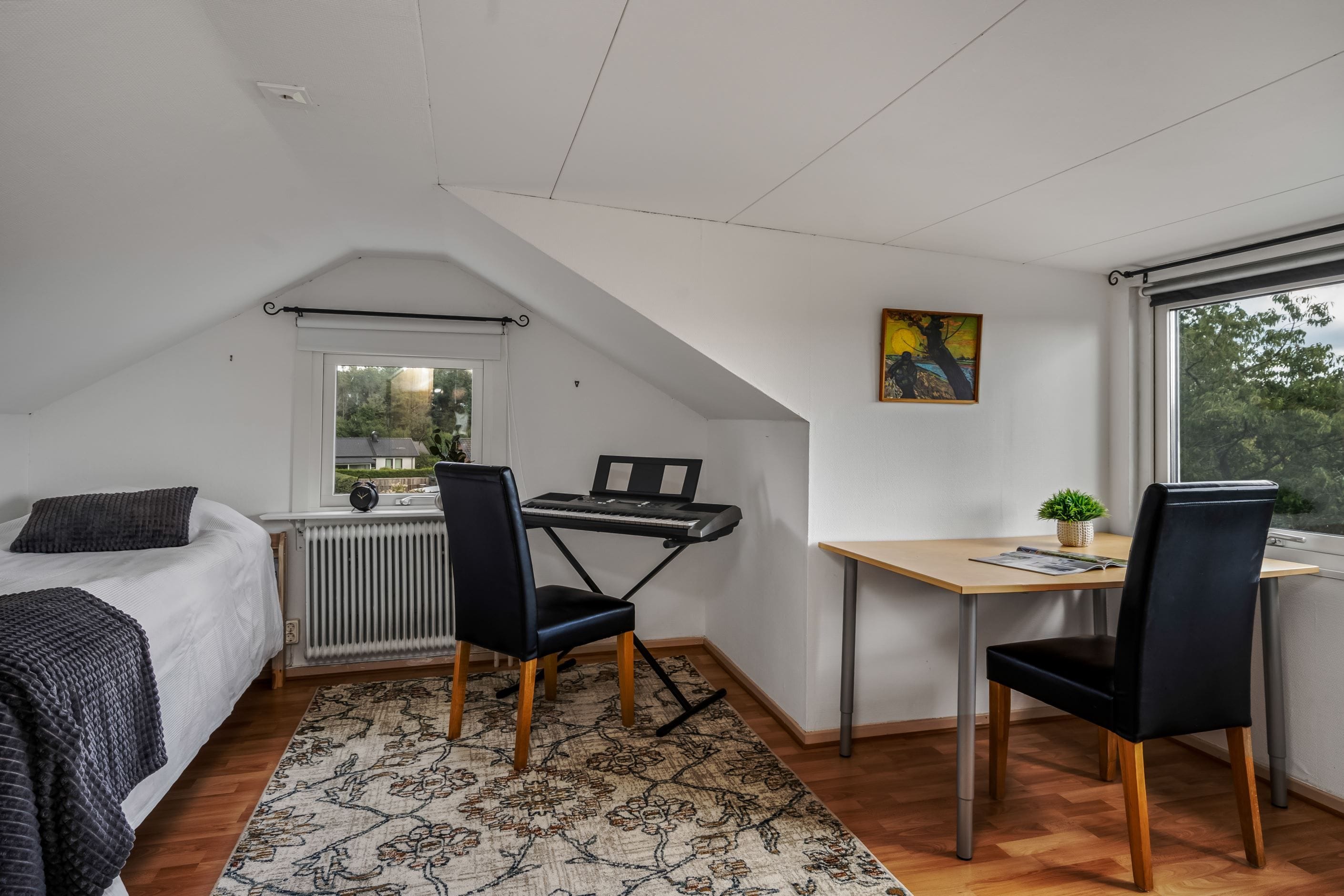 Sovrum på ovanvåningen