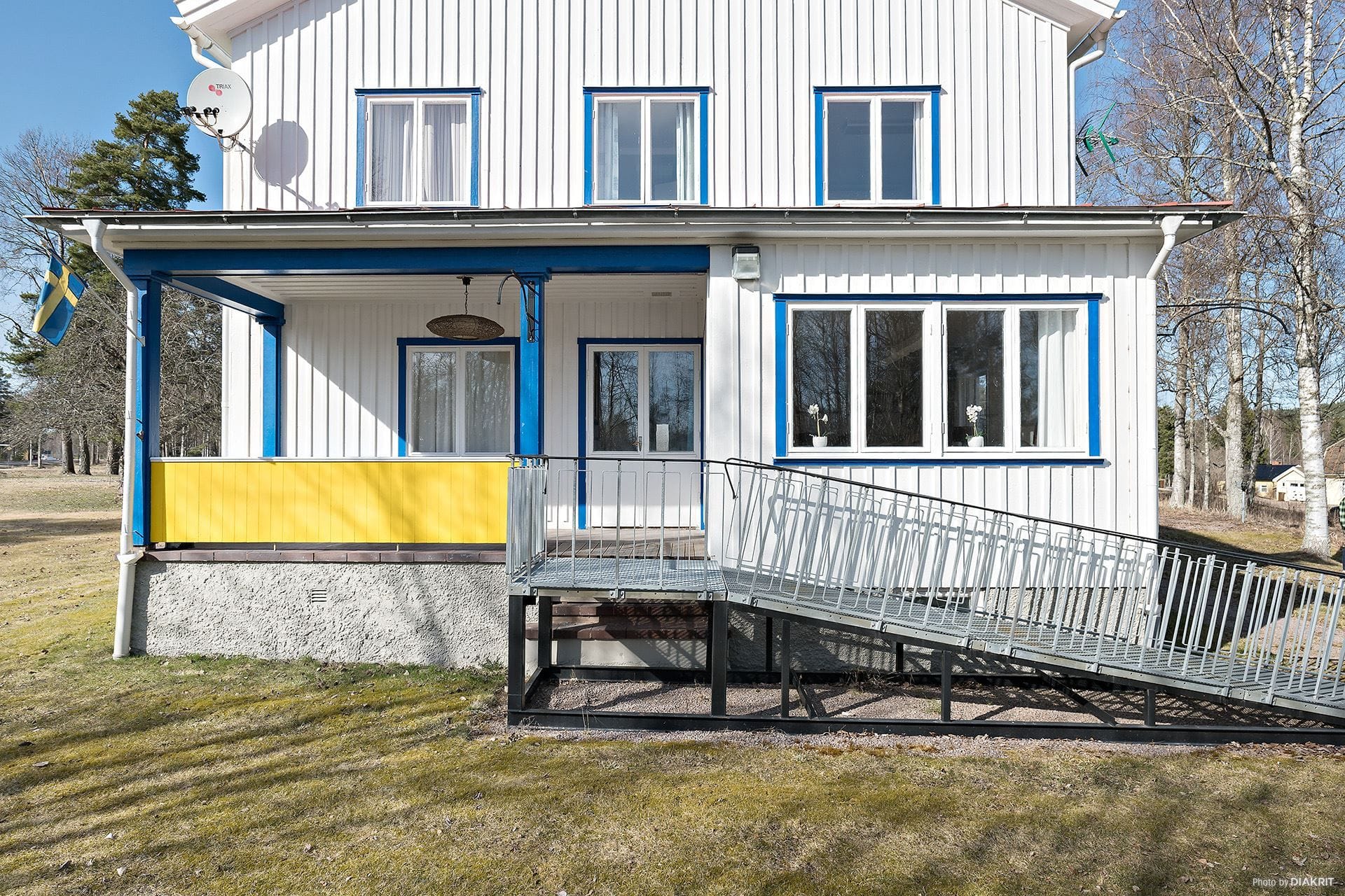 Uteplats med ramp
