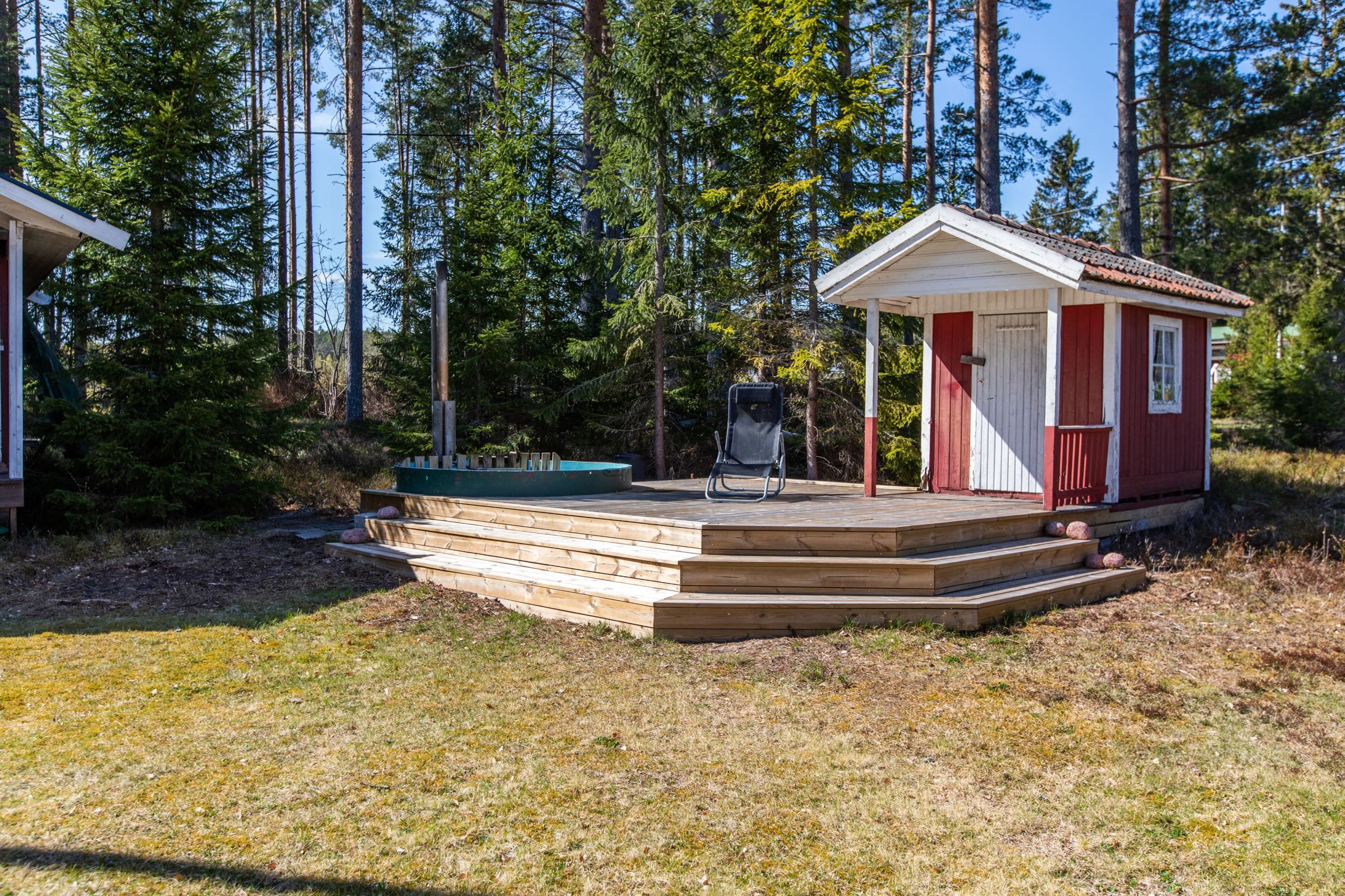 Utplats med badtunna