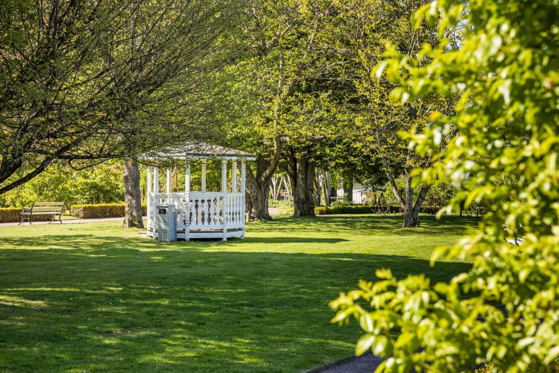 Rosenlunds Rosarium på nära avstånd