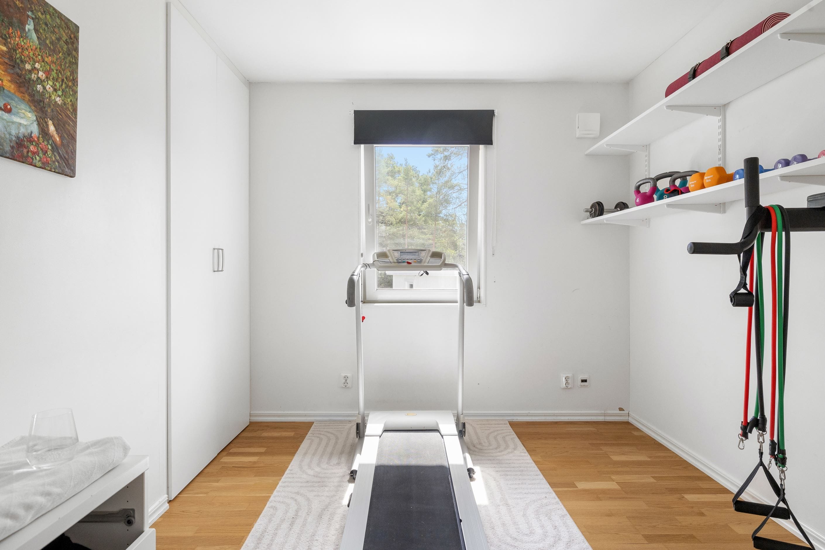 Sovrum alt. gym