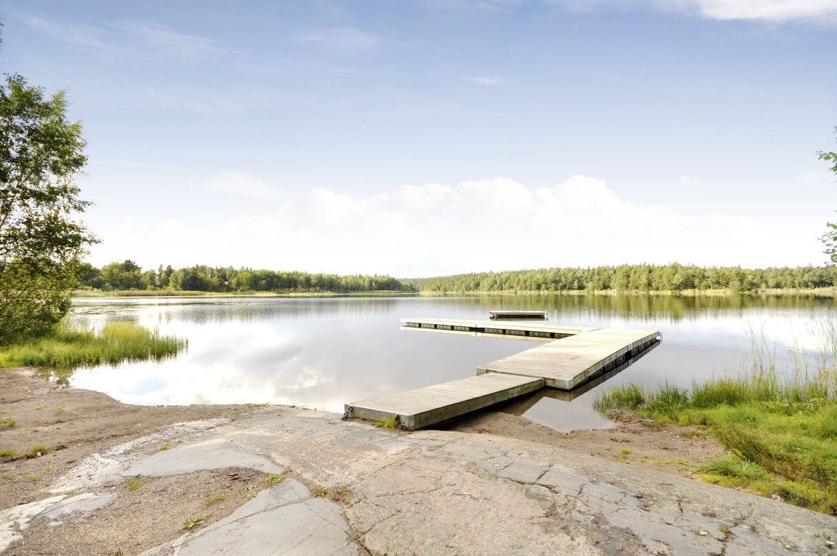 Bad vid Öringesjön