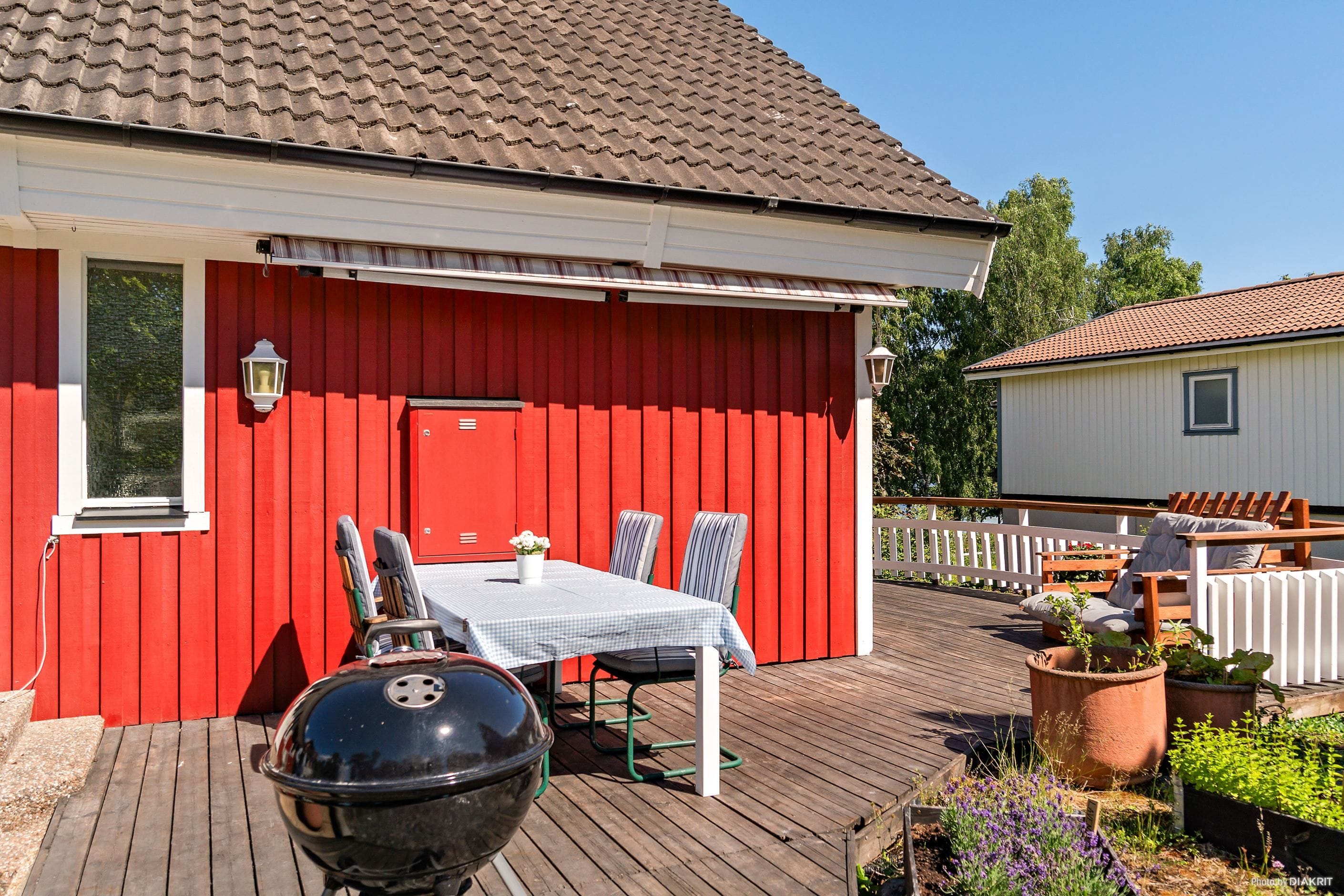 Uteplats på framsida